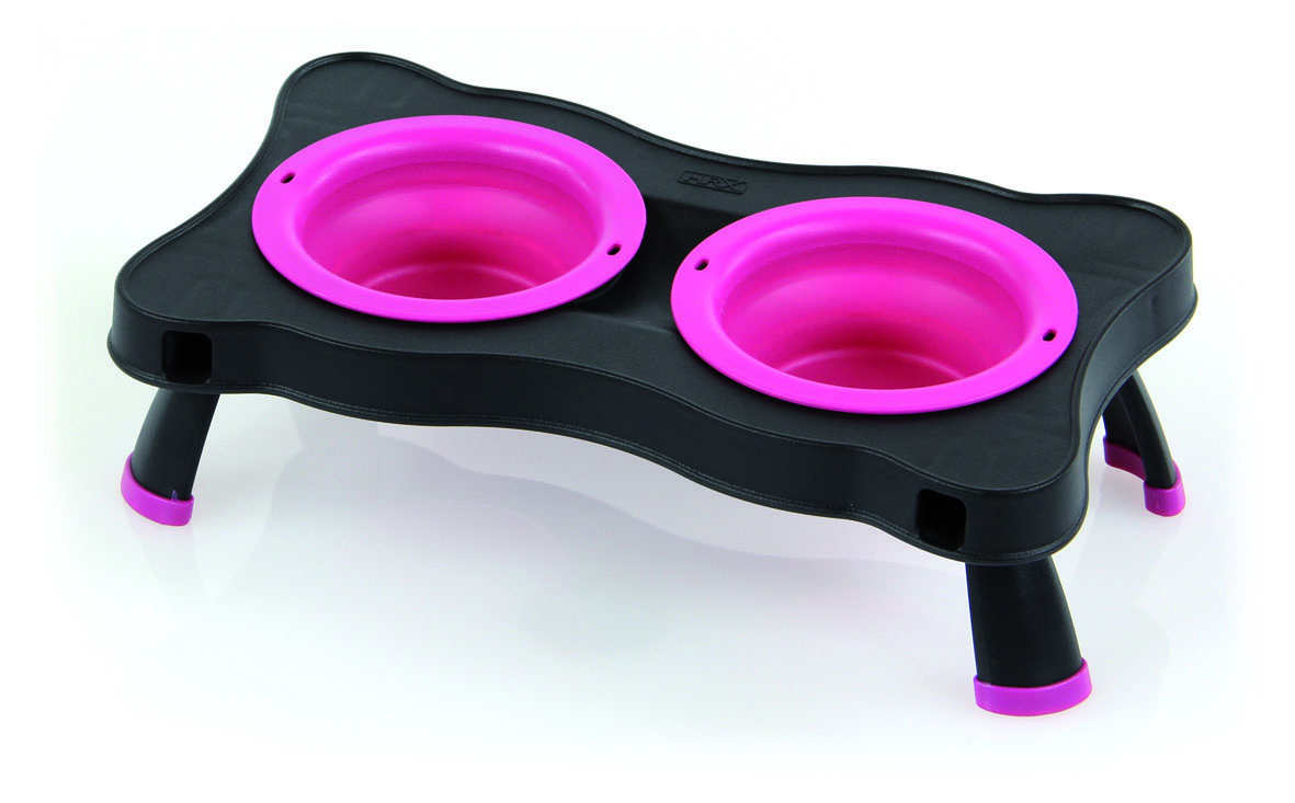 swisspet Doppelnapf Henry, 2x23.7ml, pink