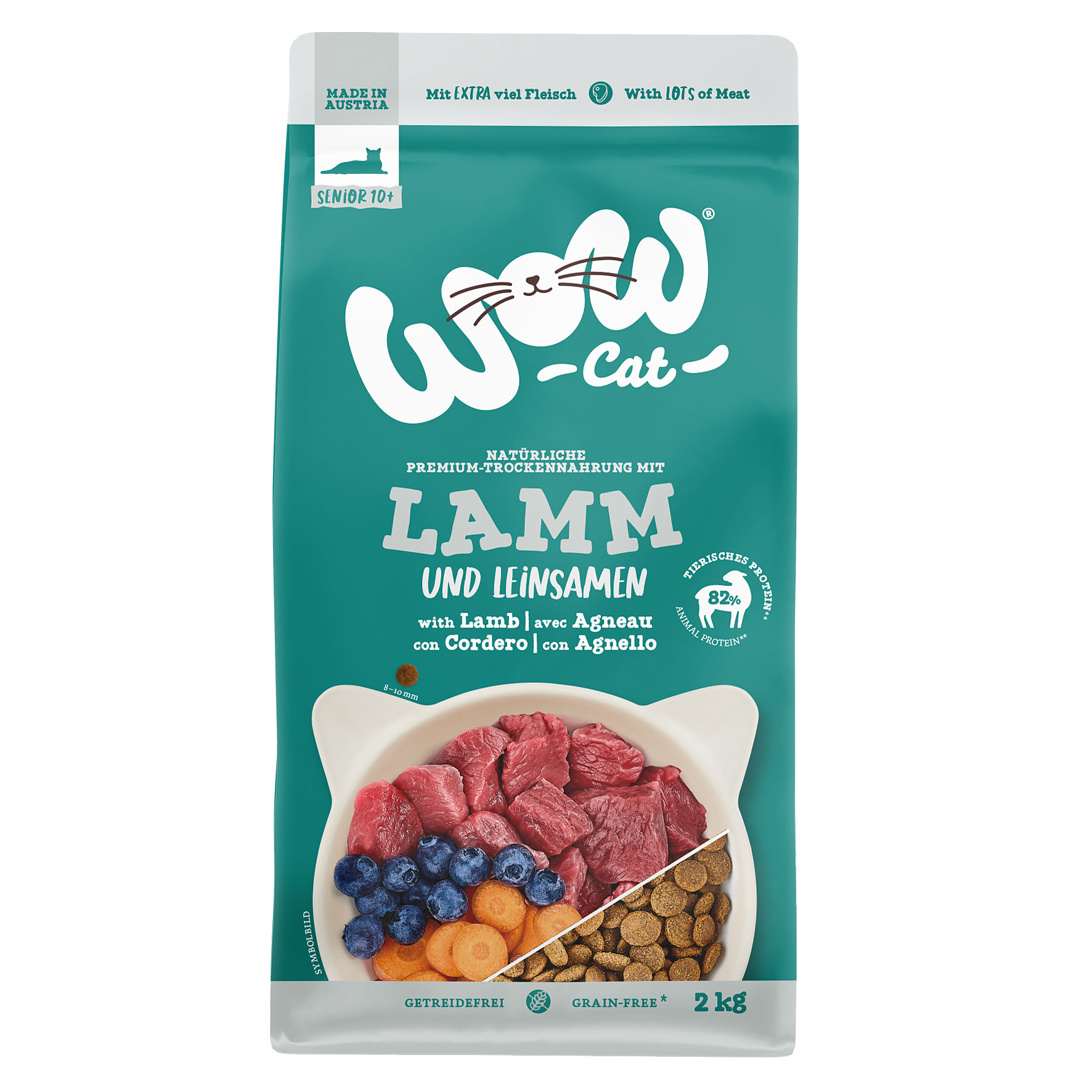 WOW Cat Senior mit Lamm, 2kg