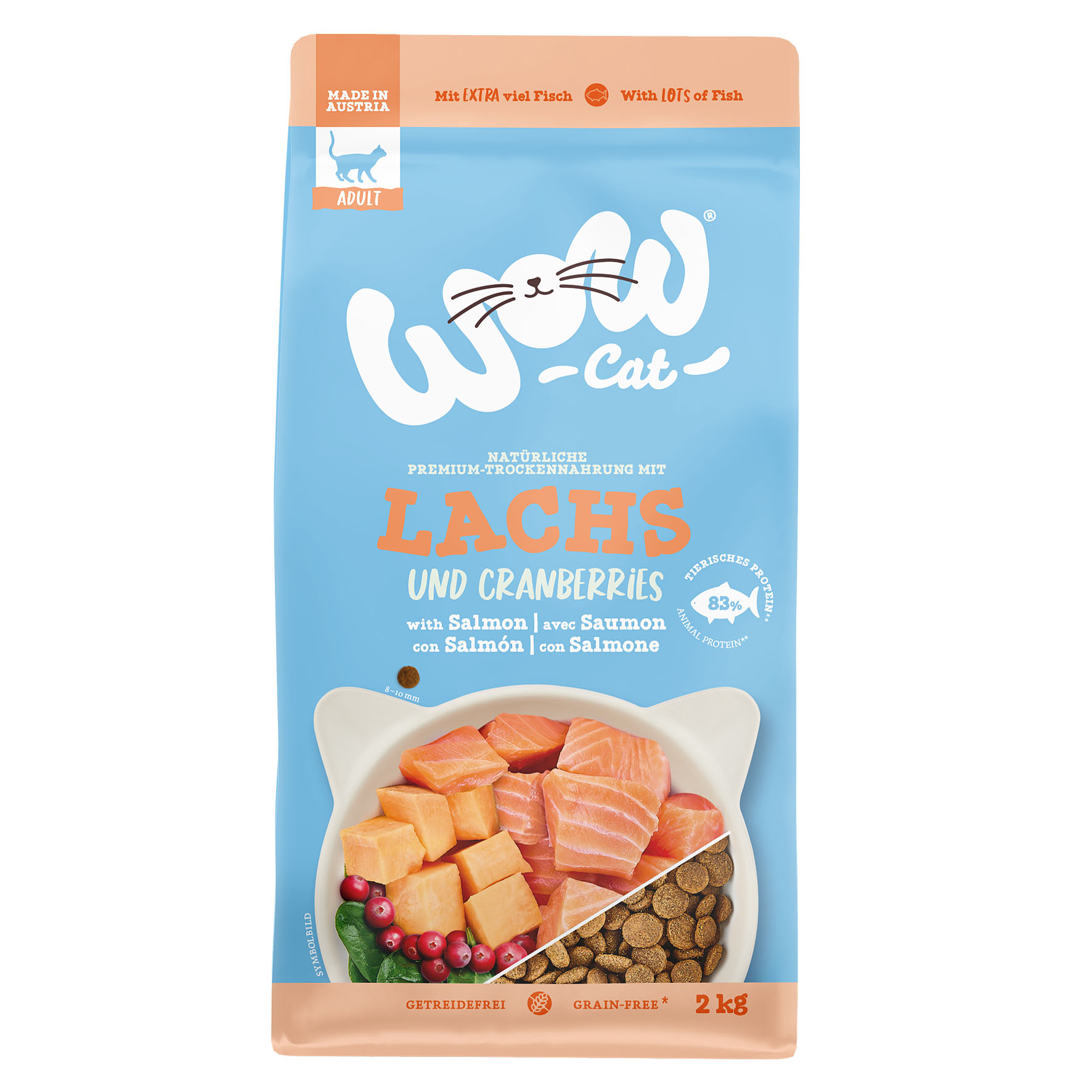 WOW Cat Adult mit Lachs, 2kg