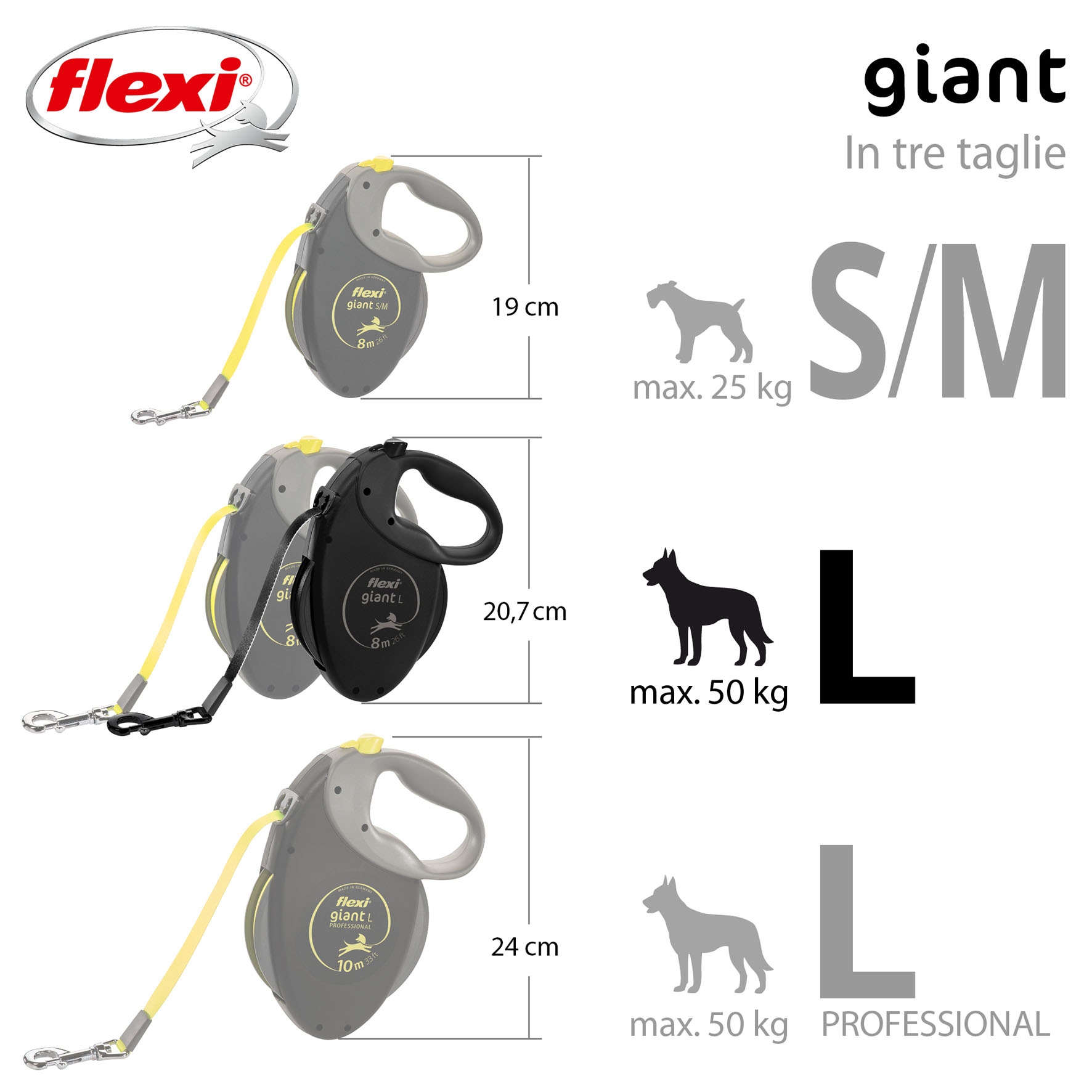 Flexi Giant L, Sangle, 8 m