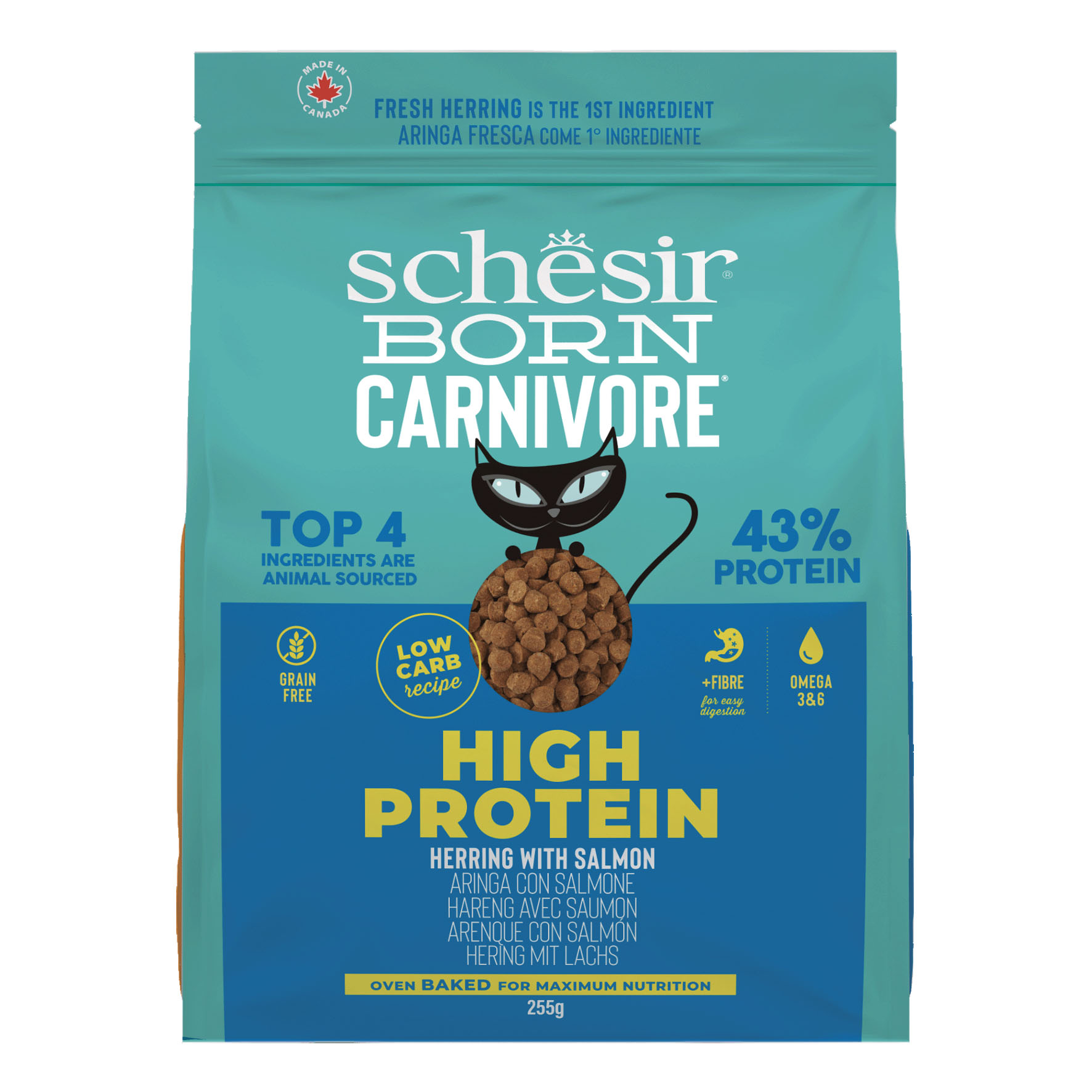 Foodwaste-Schesir Born Carnivore Cat Hering&Lachs 255g