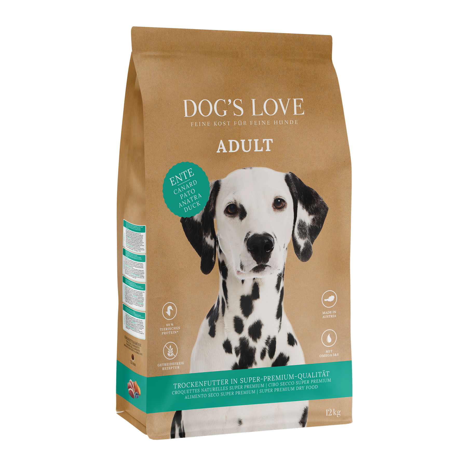 Dog's Love Ente, Süsskartoffel & Orange, 12kg