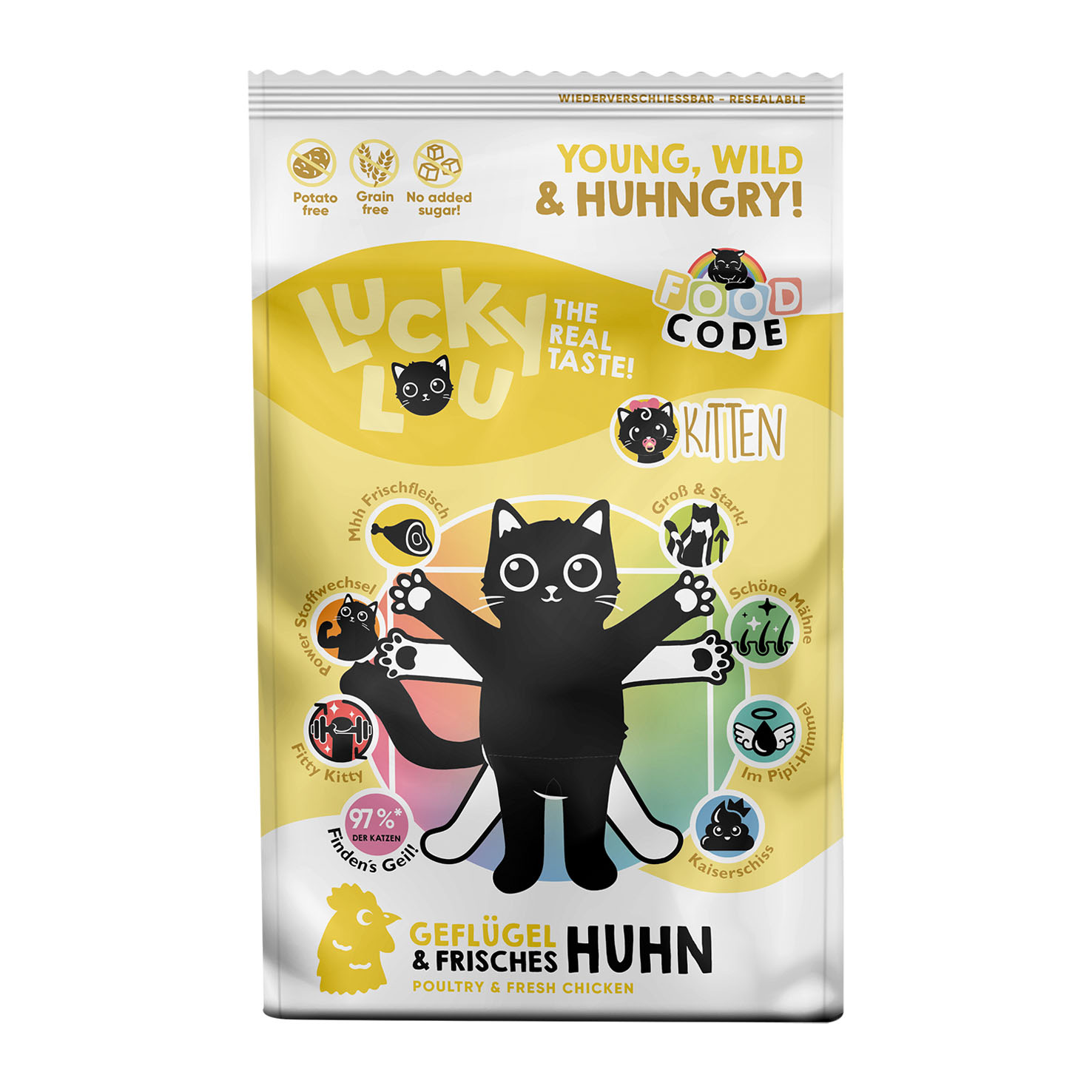 Lucky Lou Kitten Geflügel & Huhn, 750g
