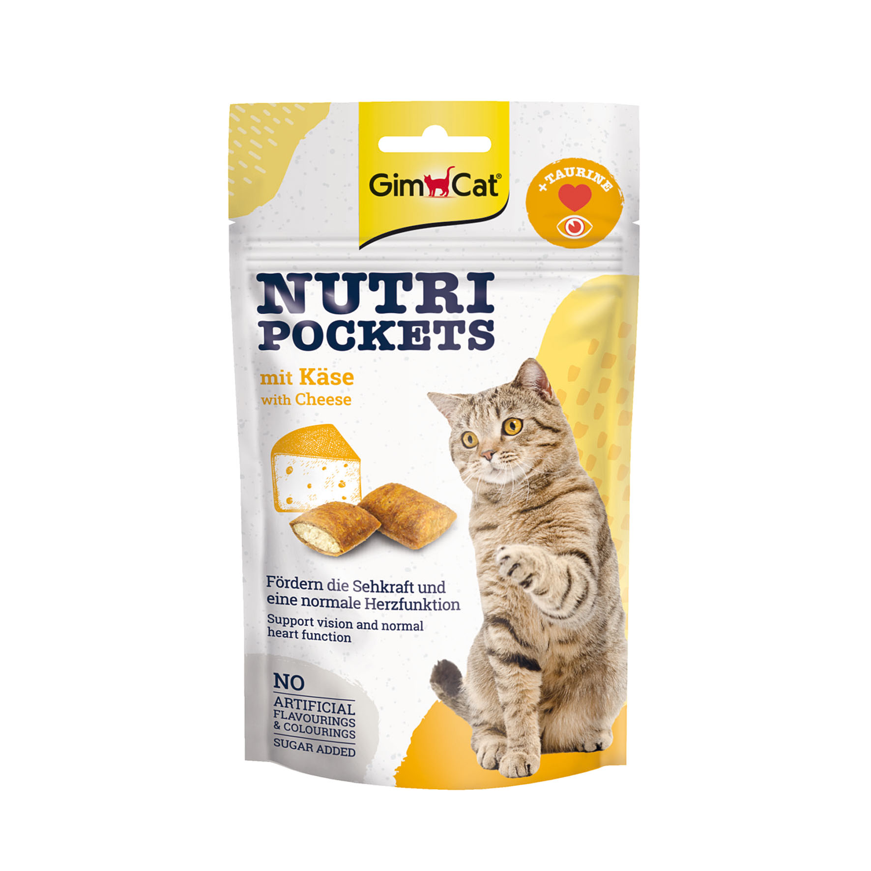 GimCat NutriPockets fromage&taurine 60g GimCat NutriPockets fromage&taurine 60g