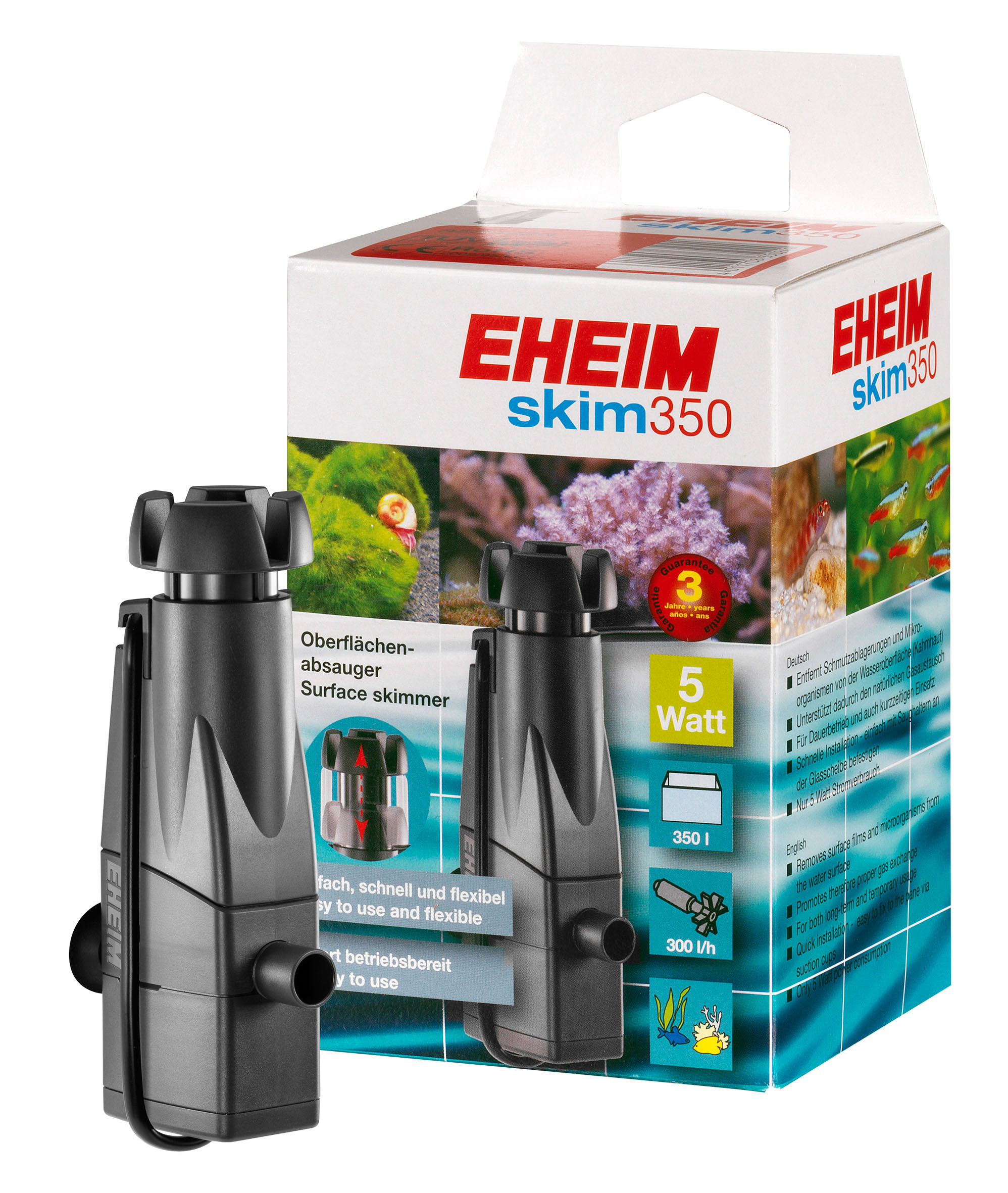 Eheim Skim 350 Oberflächenabsauger, 300l/h, 5W, 54x40.5x132mm
