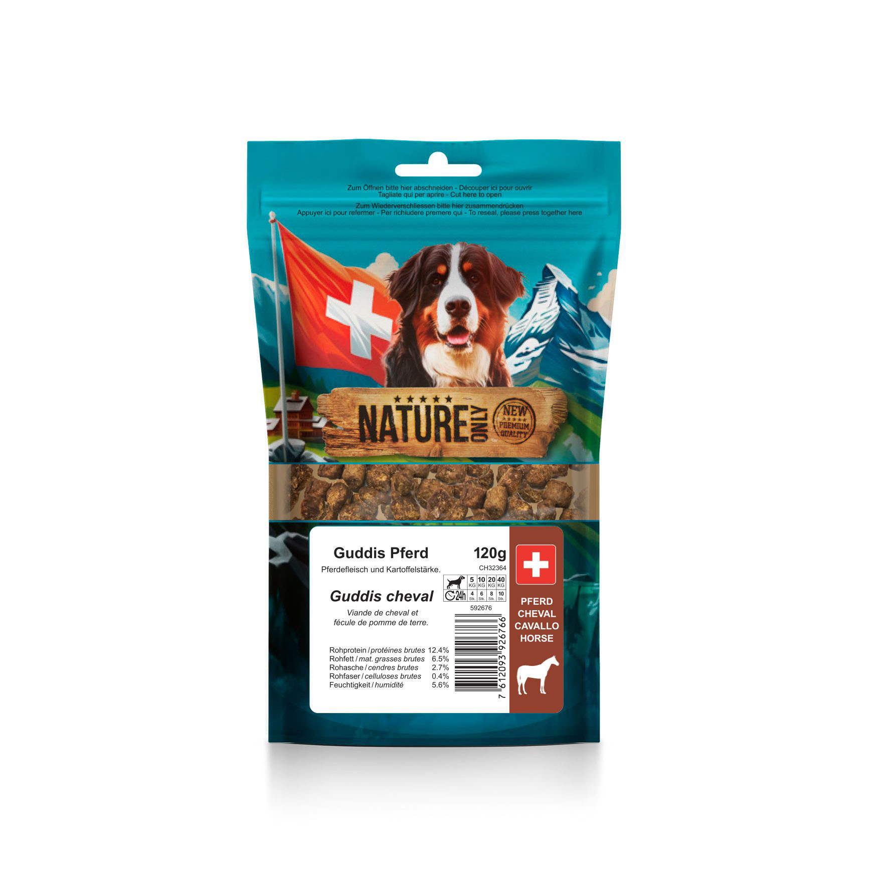 NatureOnly Guddis Pferd, 120g