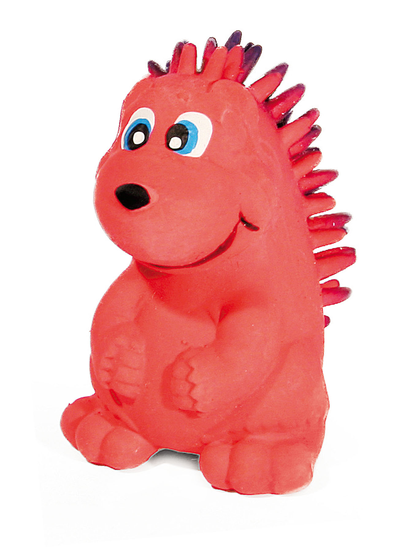 swisspet latex hérisson rockeur, rouge, 7.5cm