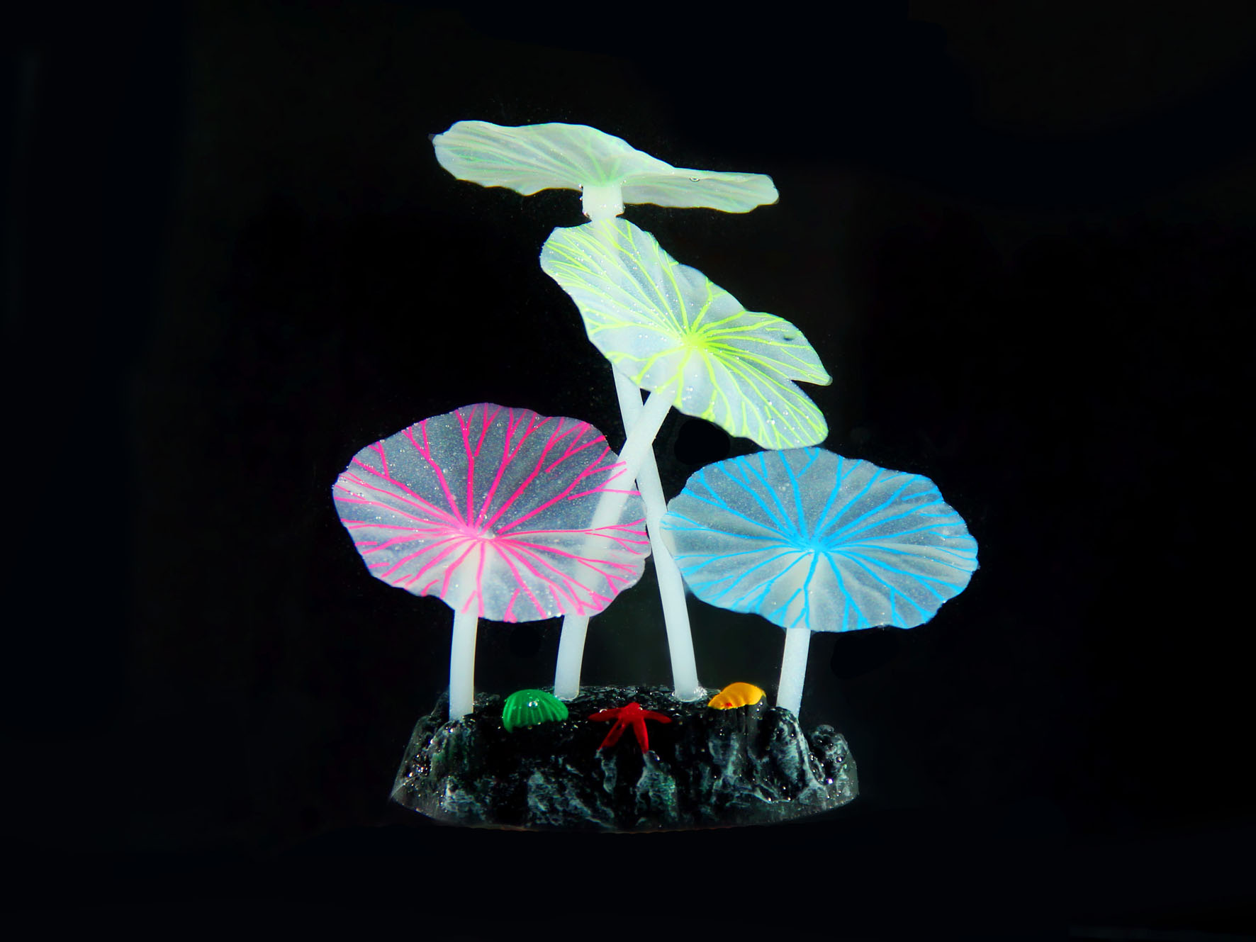 Amazonas plantes artificielles FLUO Lotus R4, 10x7x3.5cm