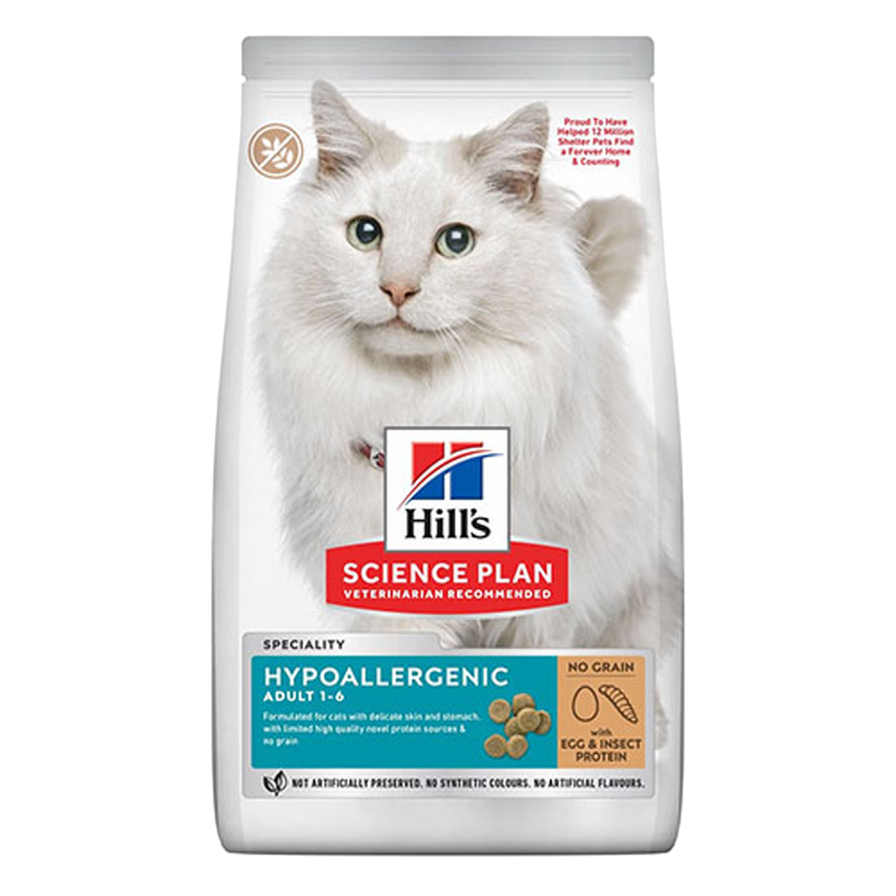 Hill's Science Plan Hypoallergenic - Trockenfutter für ausgewachsene Katzen, 1.5kg