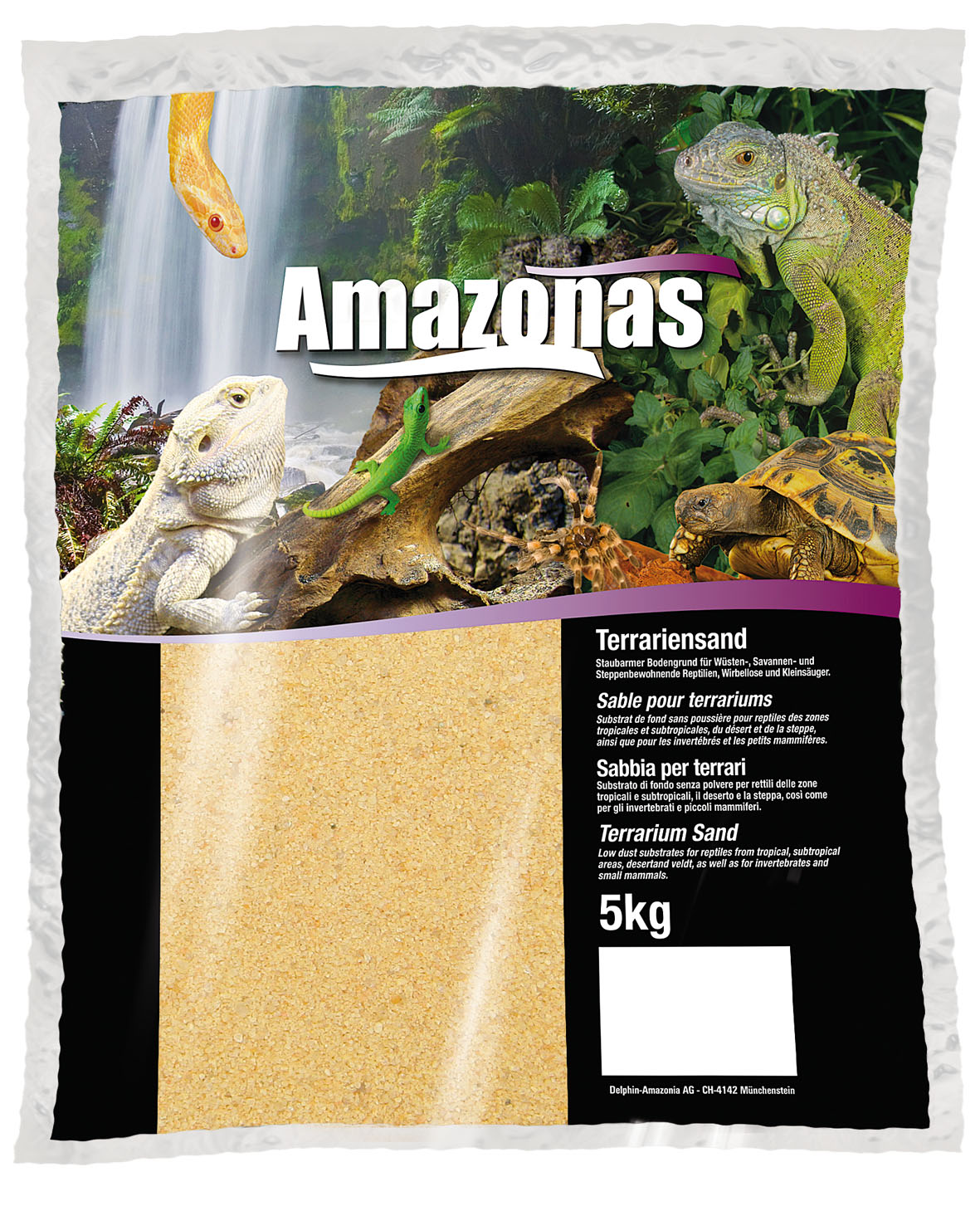 Amazonas Terrariensand, gelb