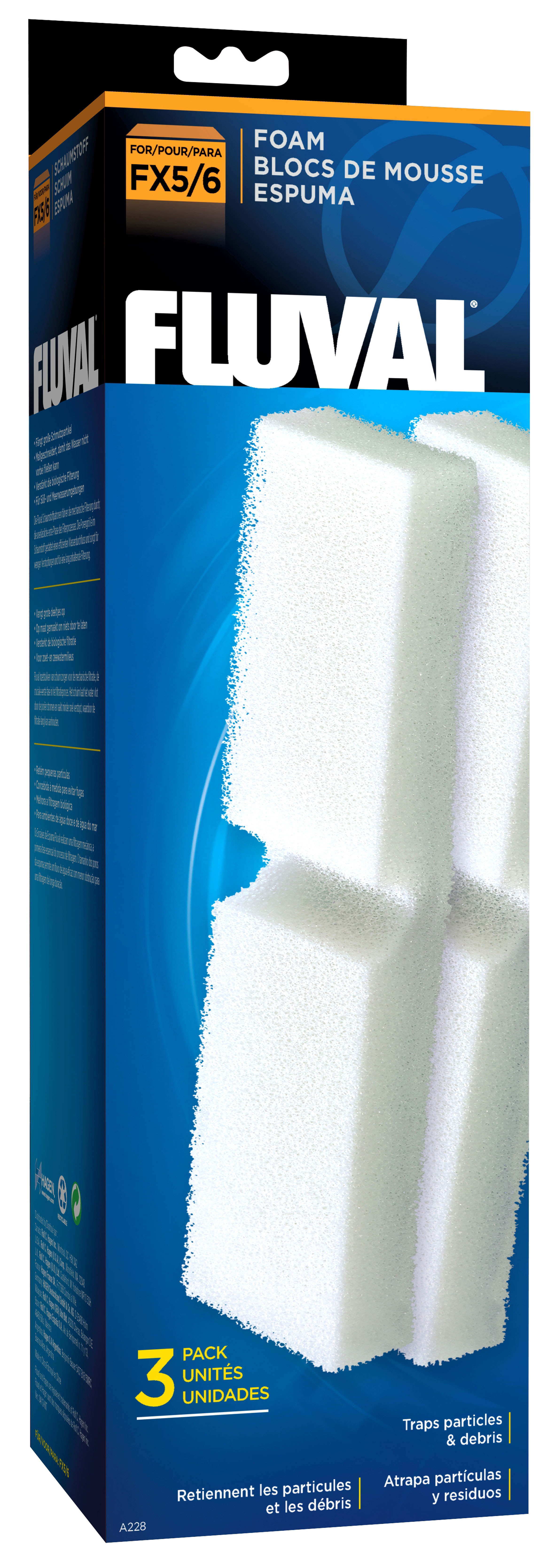 Fluval Schaumstoffvorfilter, 3Stk