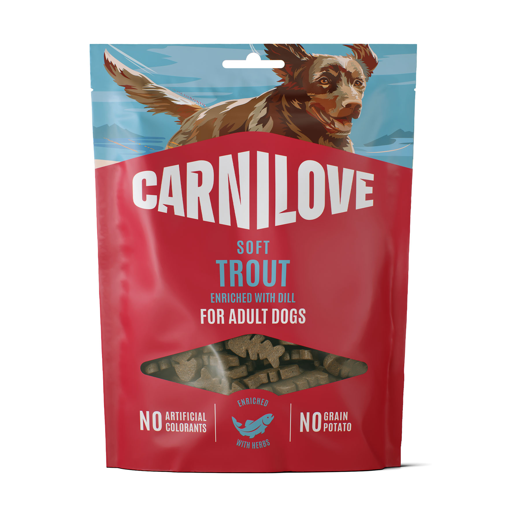  Carnilove Dog Snack - Forelle & Dille, Hunde-Softsnacks, 200g
