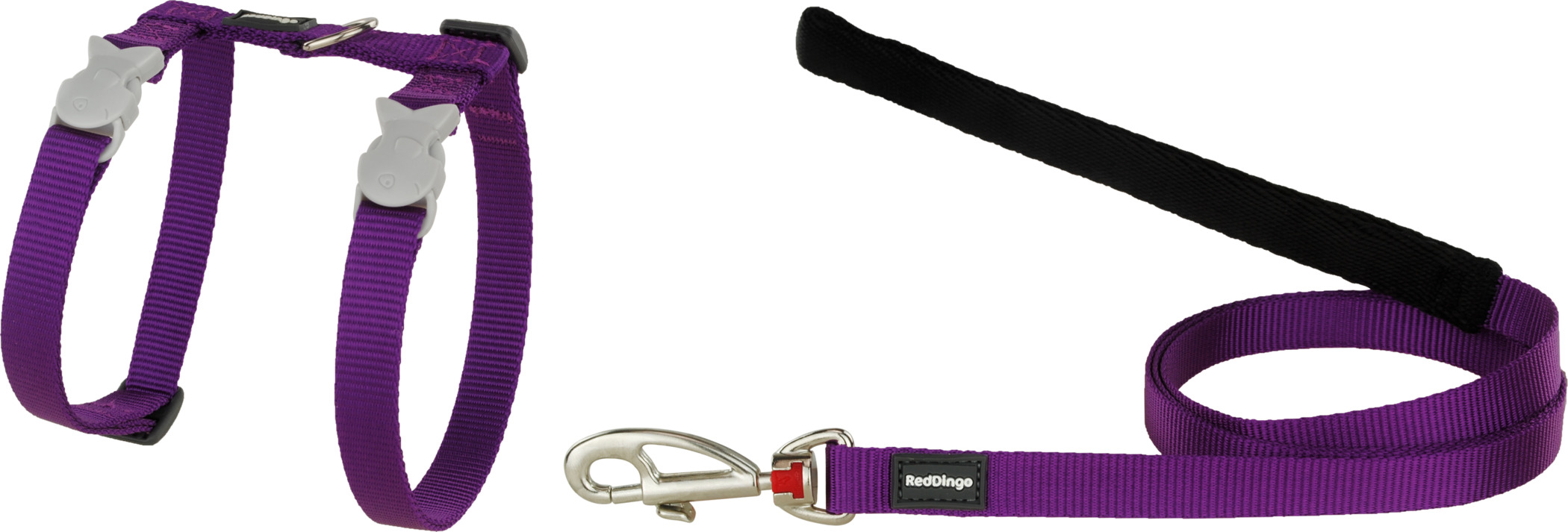 RedDingo Geschirr und Leine Classic Plain Violett - XS