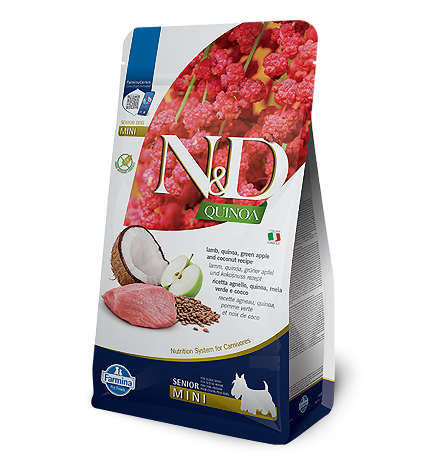 Farmina Dog N&D Quinoa – Mini Senior – Agneau, 5 kg
