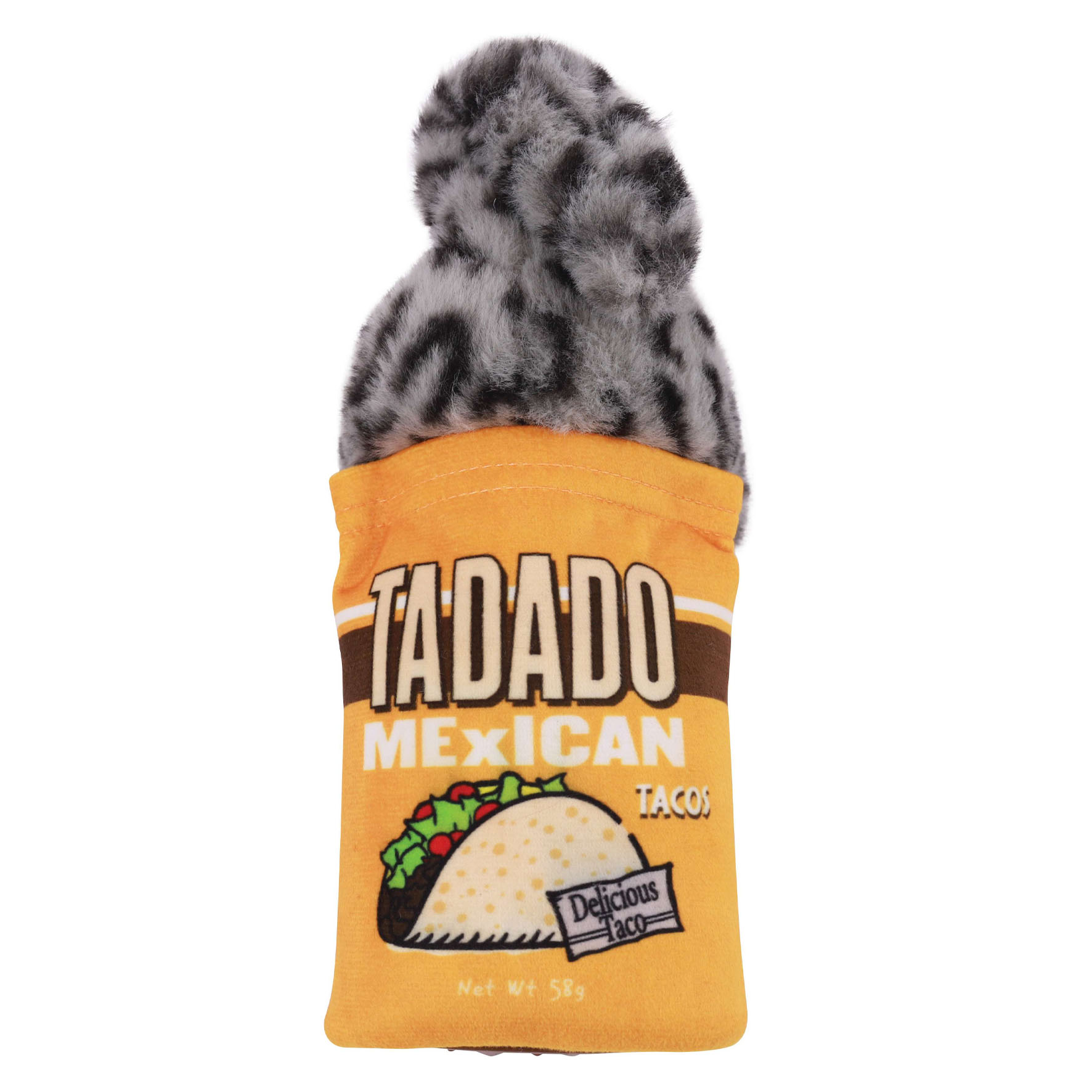 M-Pets Hundespielzeug Artie, Orange & Grau, 9x5x20.5 cm