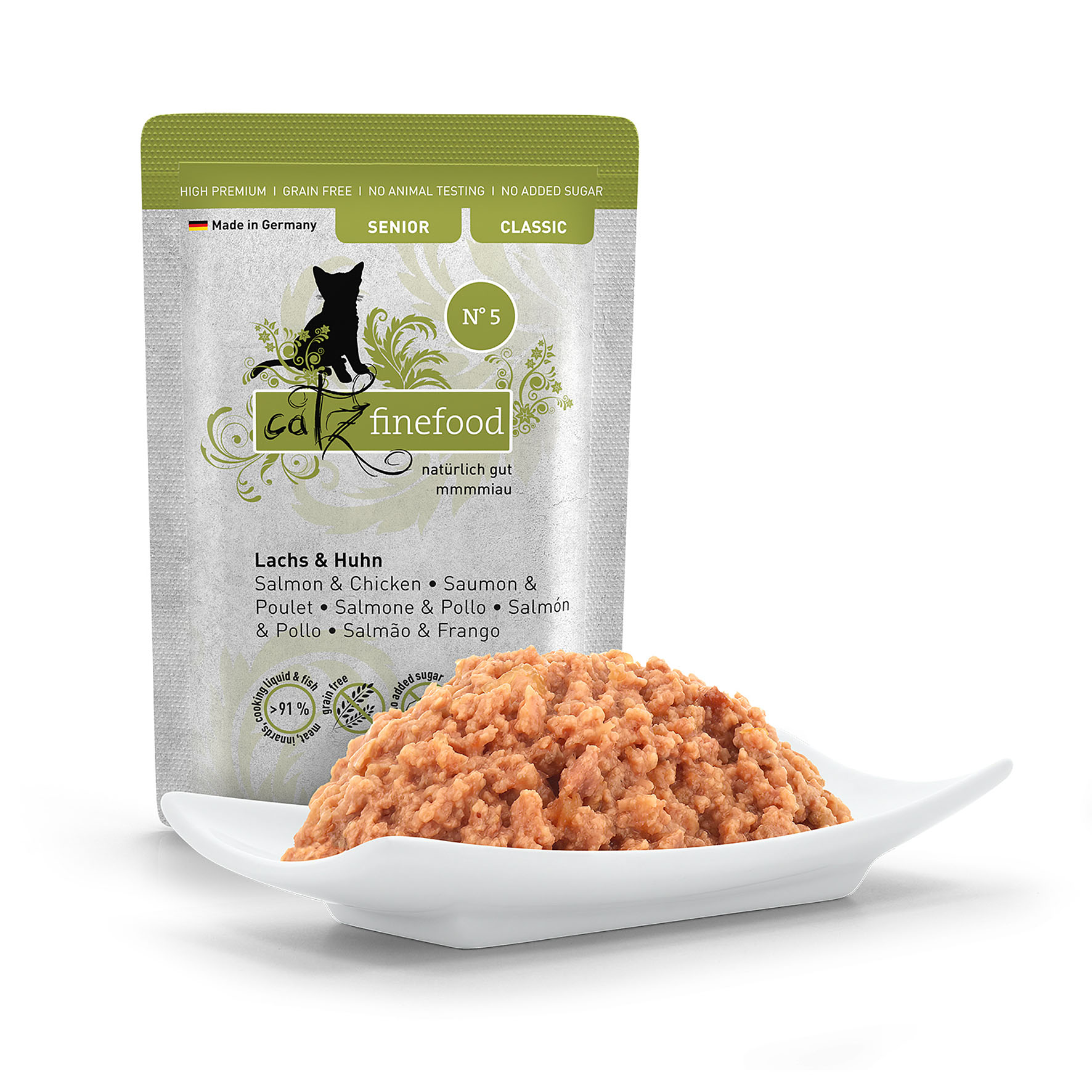 Catz finefood  Senior N° 5 - saumon & poulet 85g