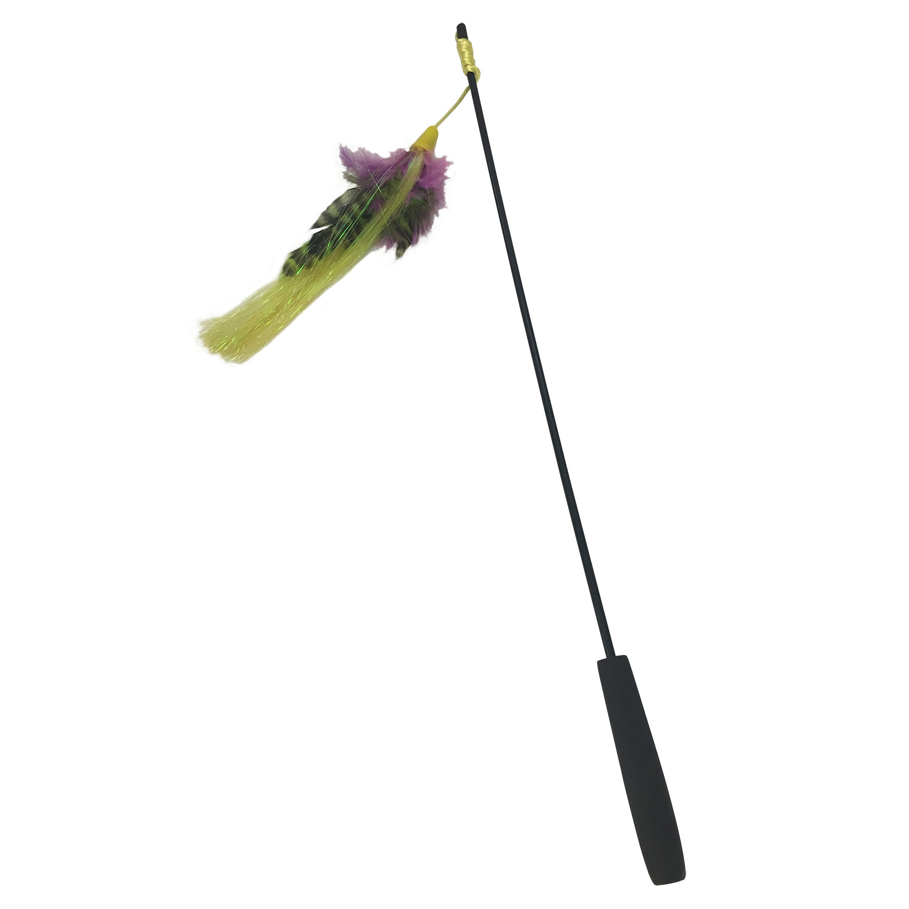 Katzenspielangel Fledo mit Federn, L: 129cm