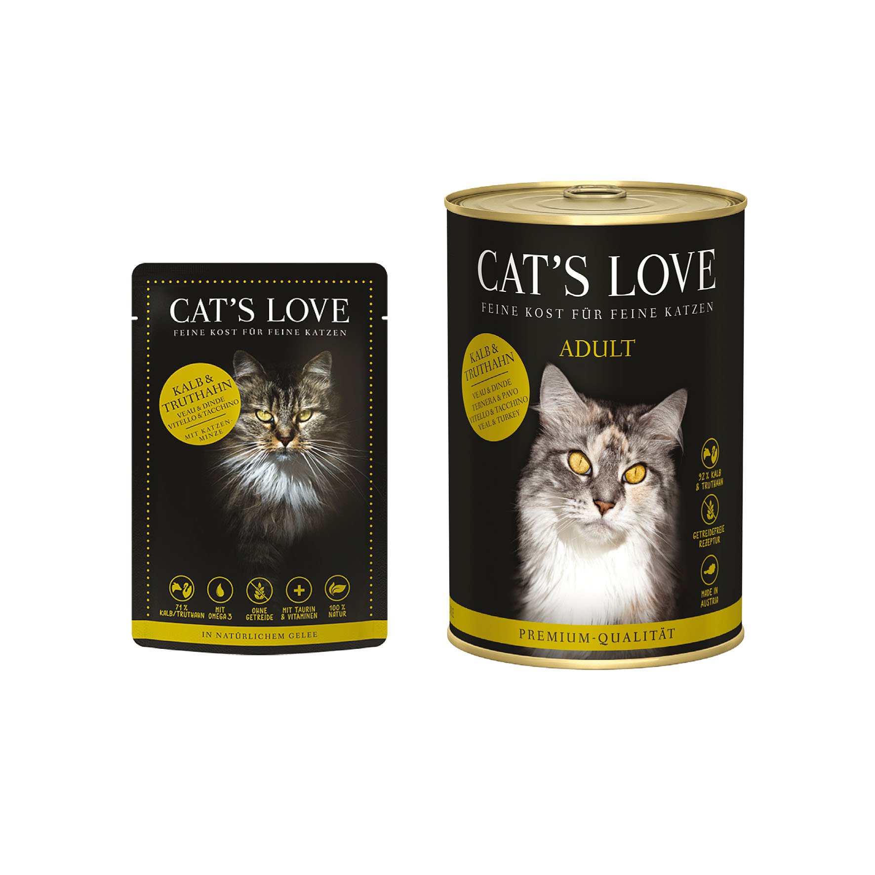 Cat‘s Love Adult Kalb & Truthahn