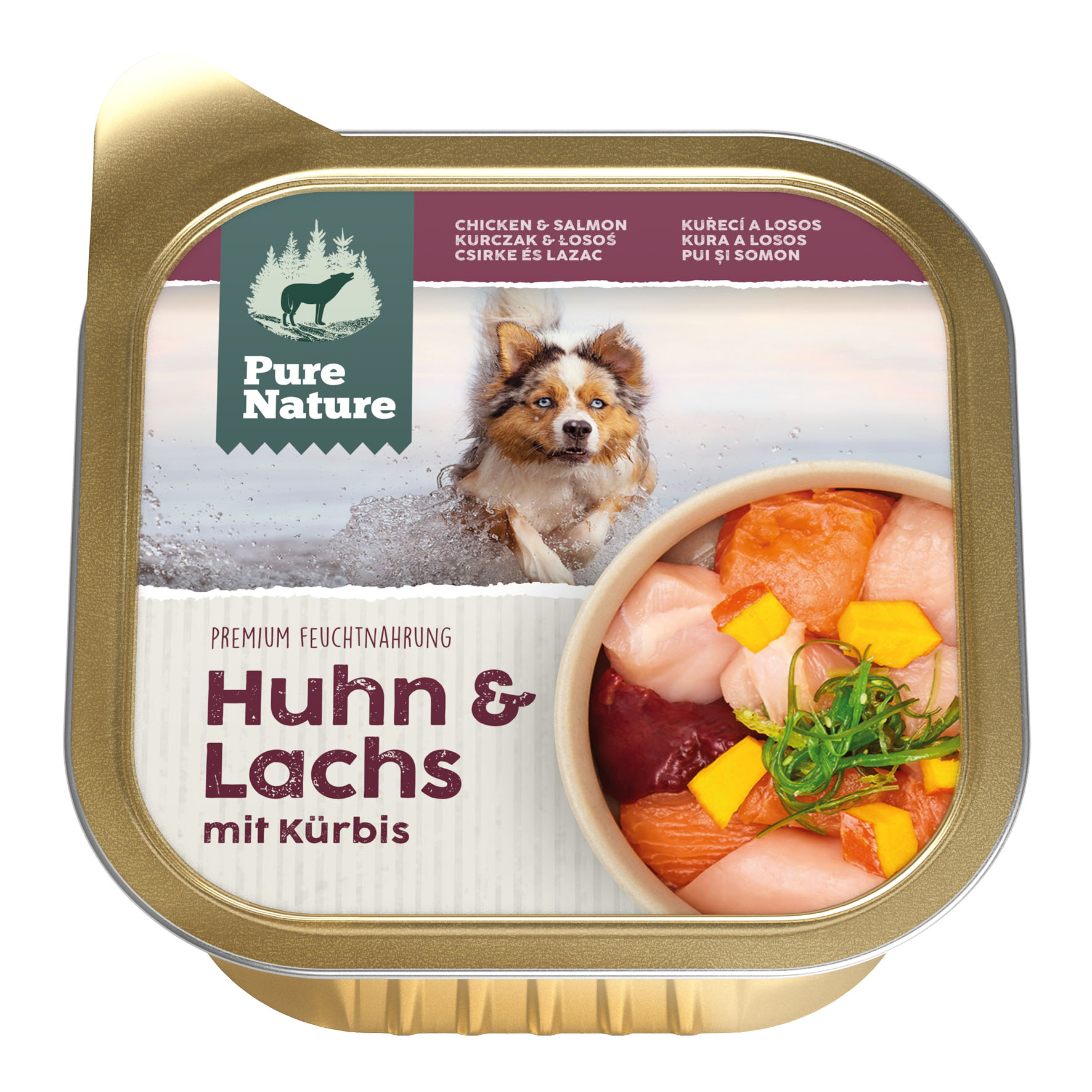 PureNature Huhn und Lachs mit Kürbis, 150g PureNature Huhn und Lachs mit Kürbis, 150g