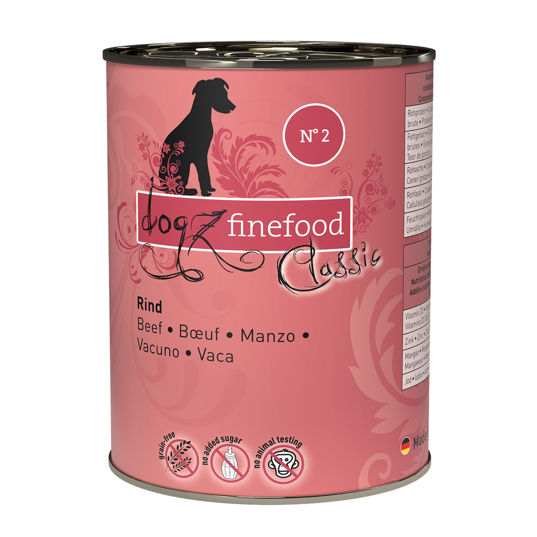 Dogz Finefood No.02 Rind 400g Dogz Finefood No.02 Rind 400g