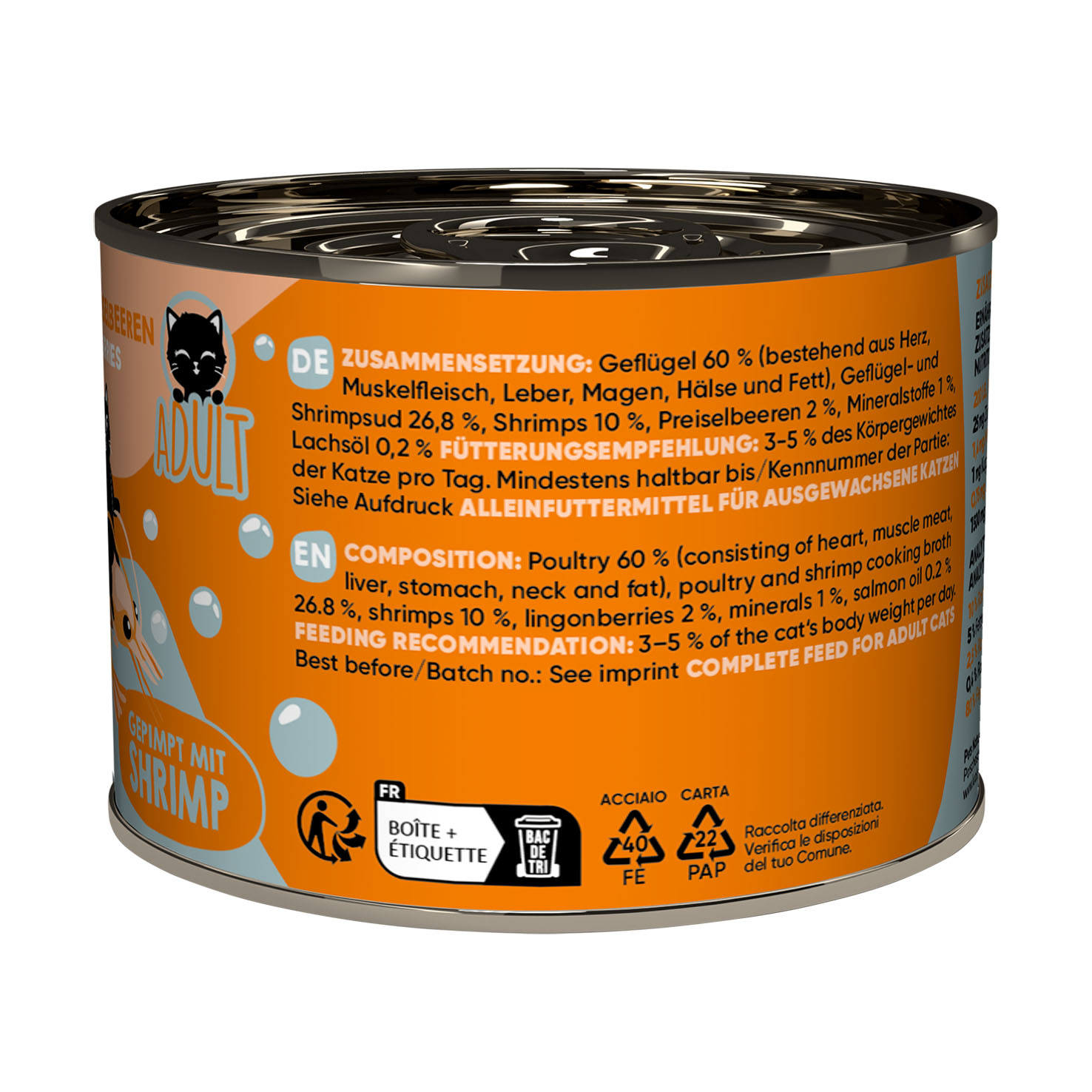 Lucky Lou Adult volaille & crevettes 200g