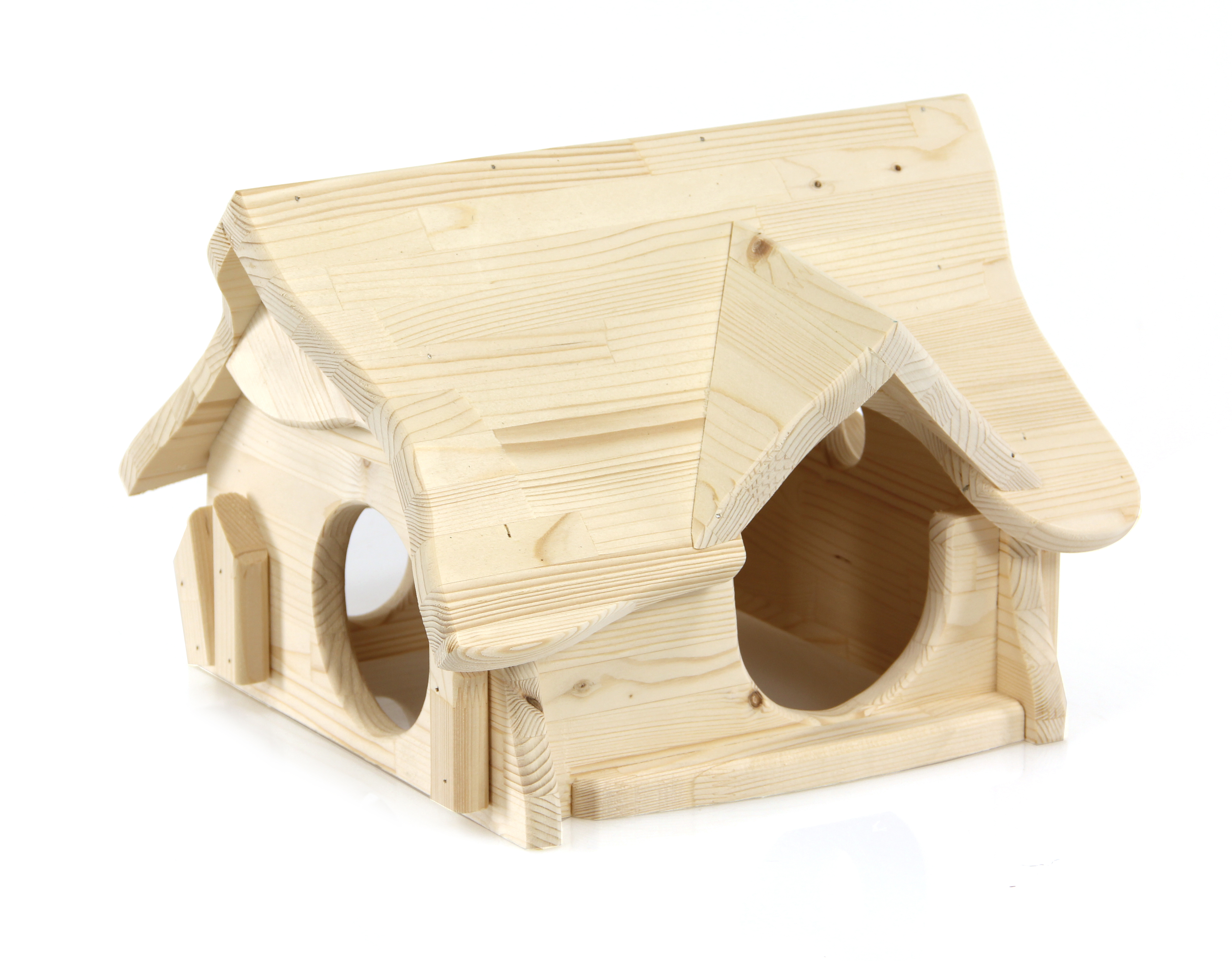 swisspet Maison en bois naturelle Cabana, 36x40x28cm