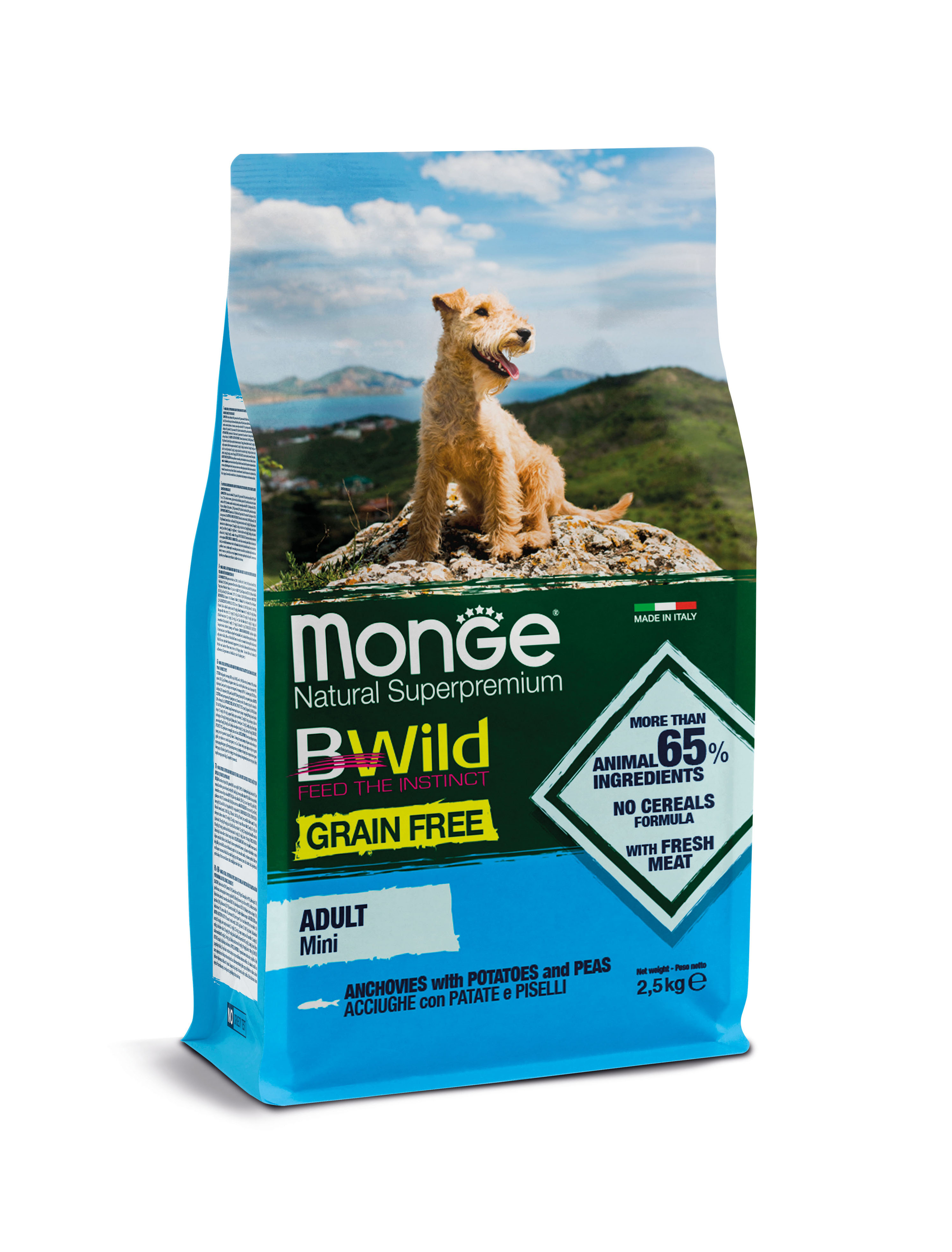 Monge BWild Anchois GF Mini adulte 2,5kg