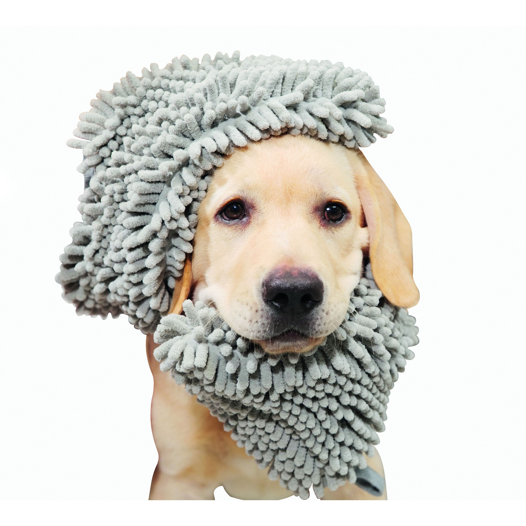 Serviette en microfibre M-Pets, taille M - 35 x 80 cm, gris