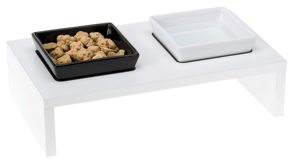 Ferplast Napfständer aus Holz Maki