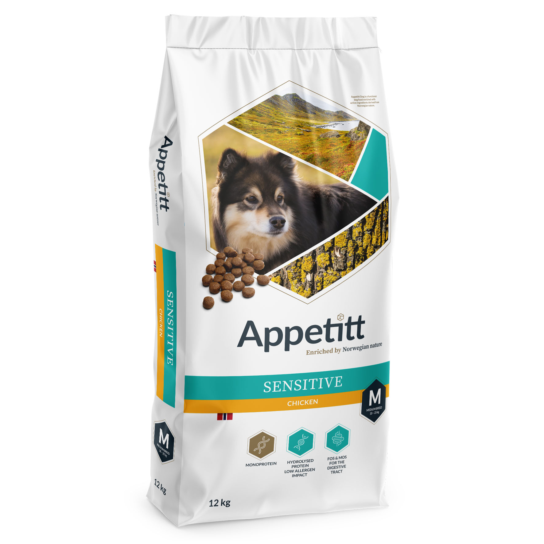 Appetitt Sensitive Chicken Medium Breed 12kg