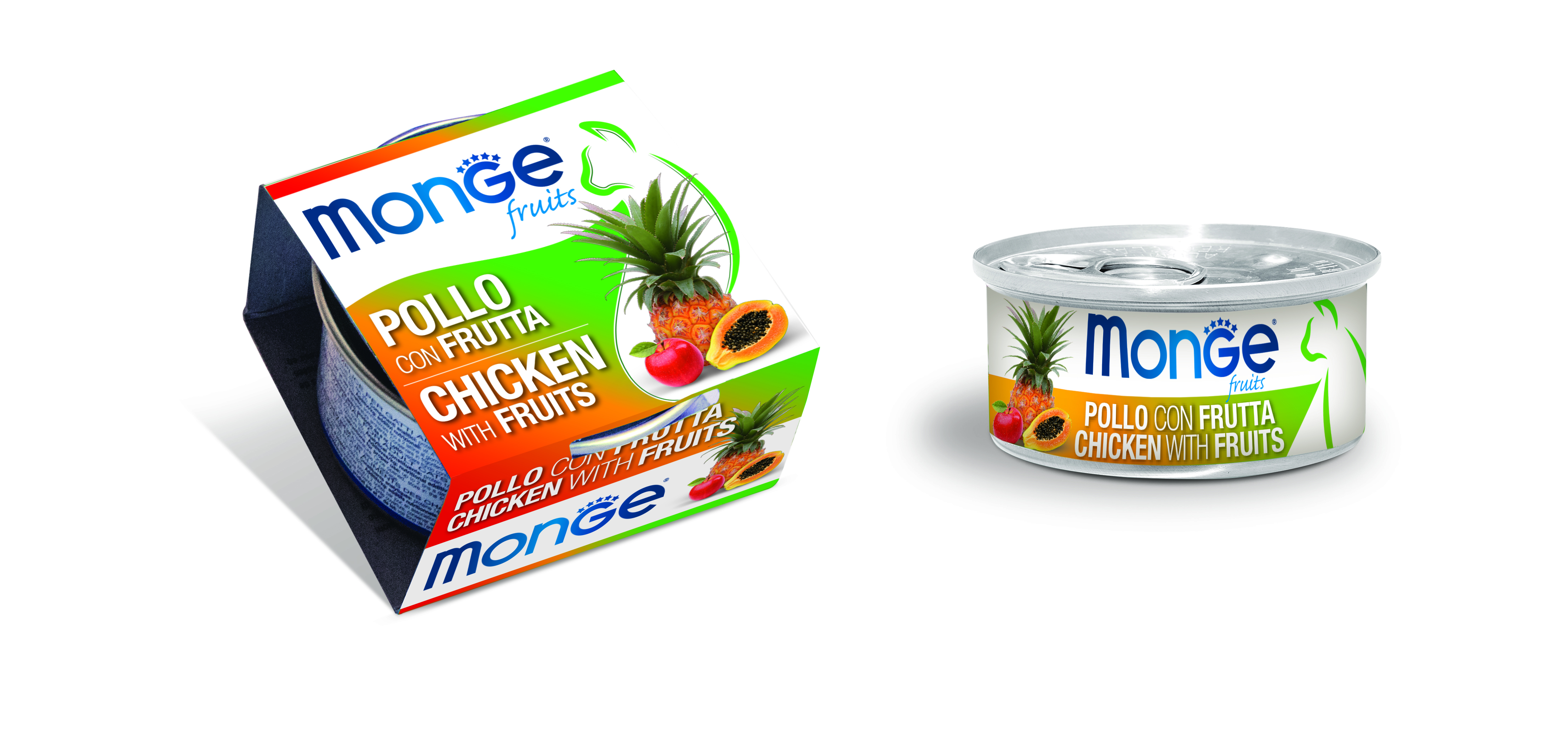 MONGE FRUIT HÜHNCHEN MIT FRUCHT, 80G