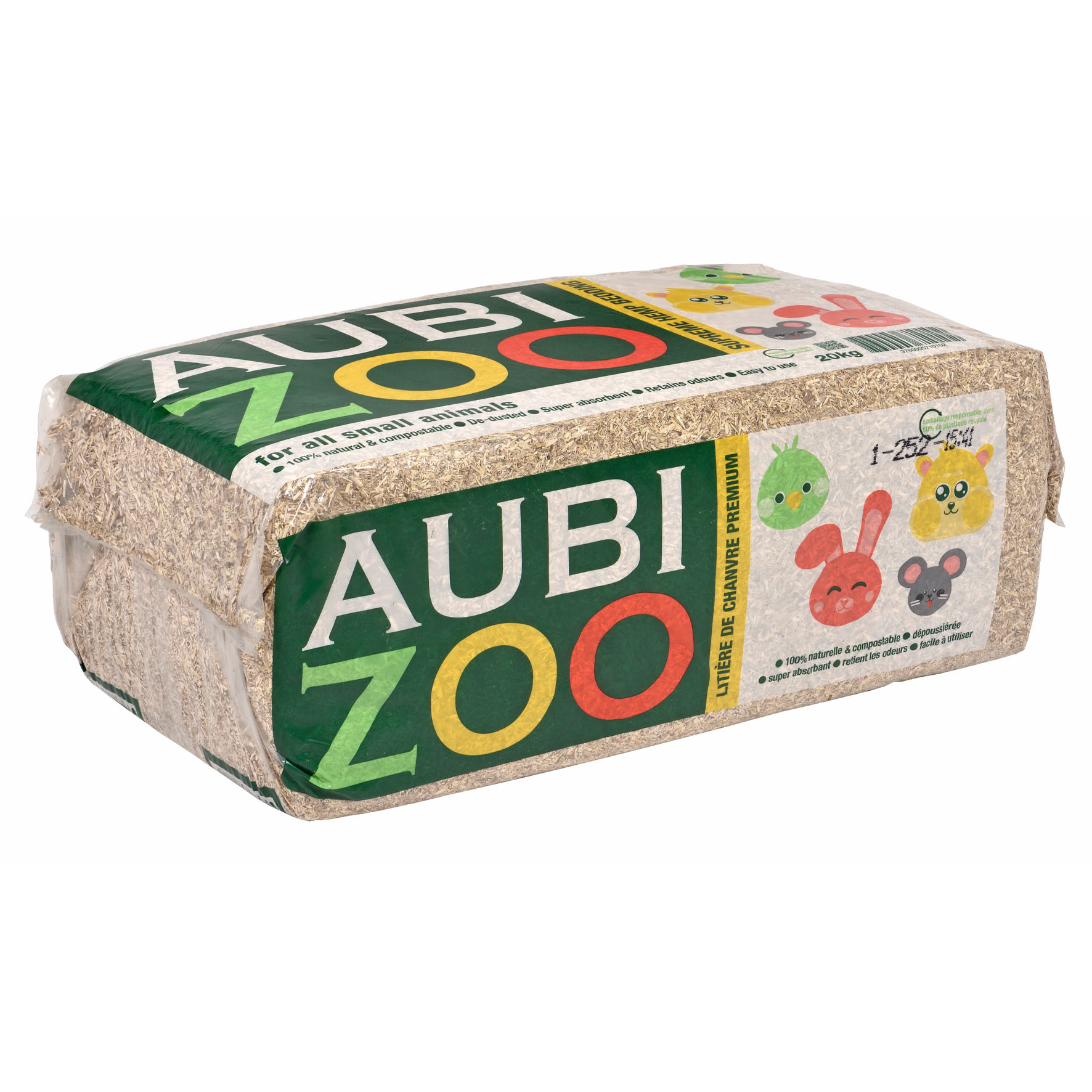 Aubizoo Hanfeinstreu 20kg