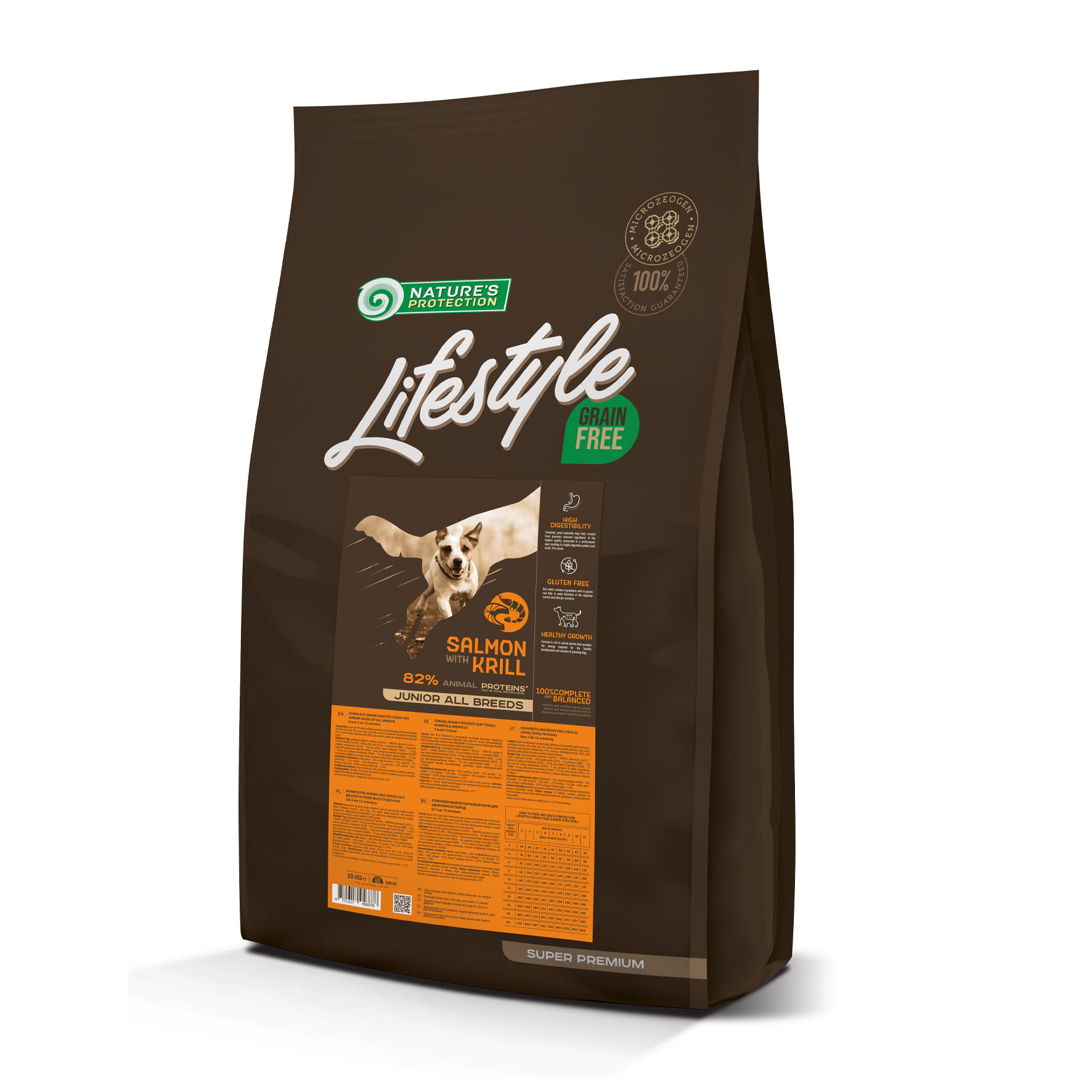 Nature‘s Protection Lifestyle Grain Free Junior mit Lachs und Krillgarnele, 10kg