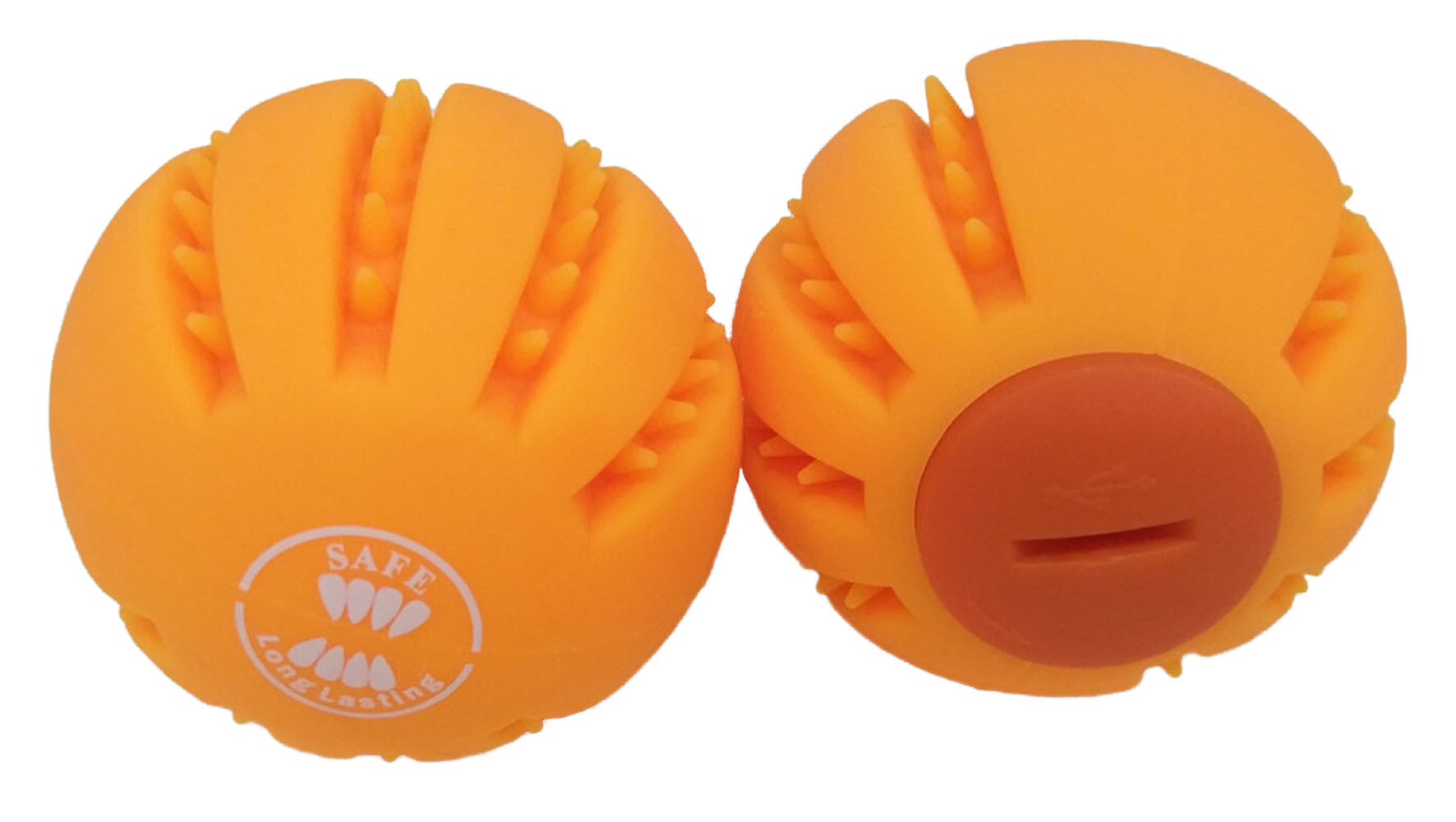 swisspet Pallina luminosa dentale, gialla, ø6.4cm