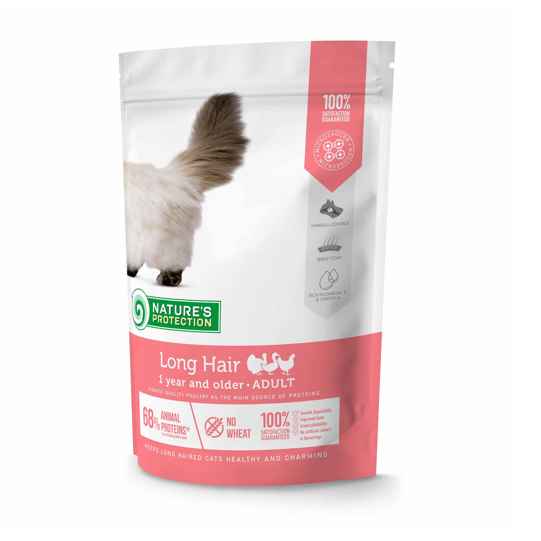 Foodwaste-Nature's Protection Adult Long hair avec volaille, 400g