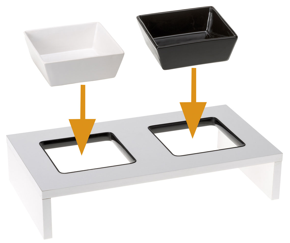 Ferplast Napfständer aus Holz Maki