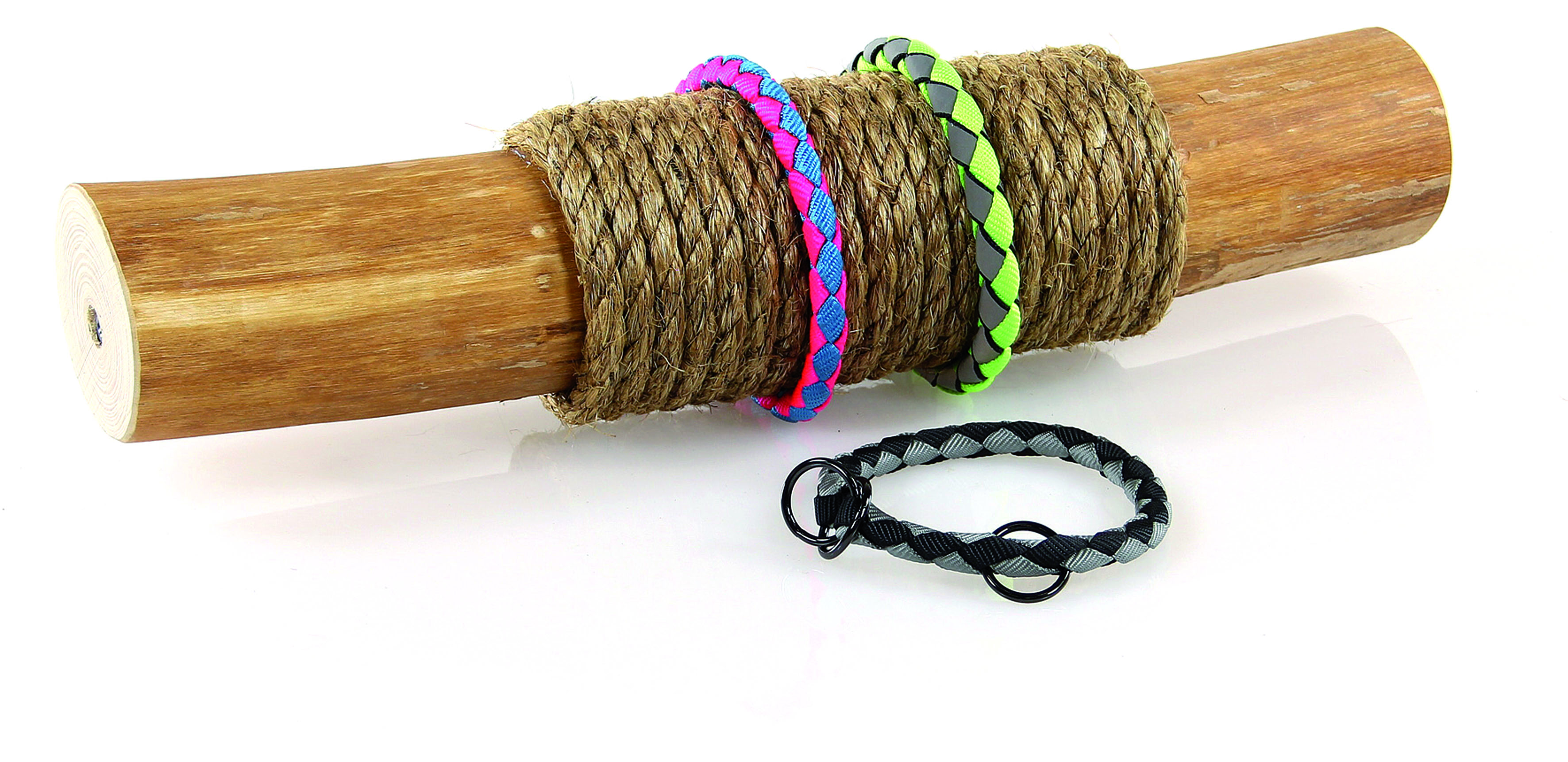 TrendLine Halsbänder Diamond, schwarz-grau, ø12mm/30-35cm