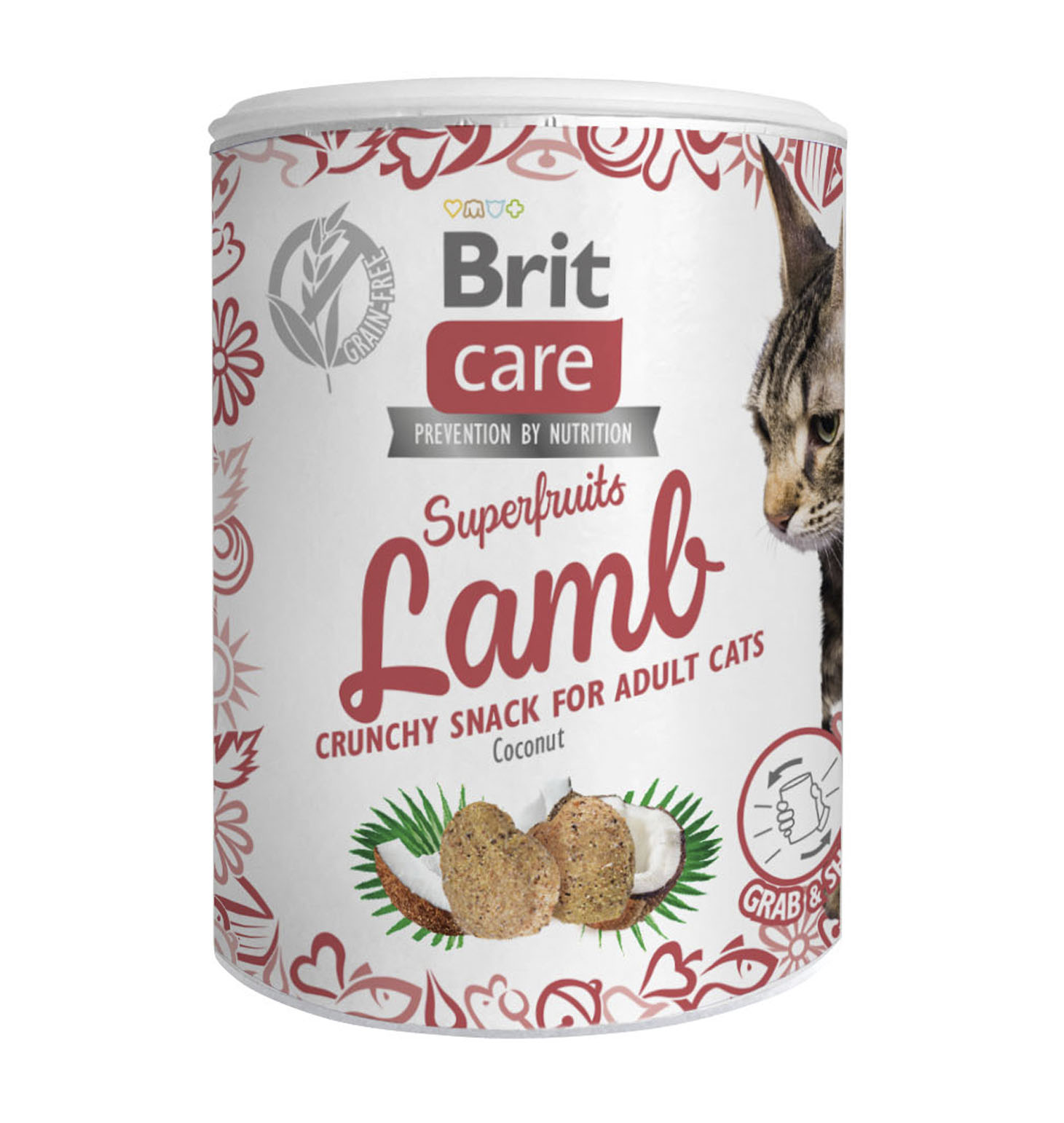 Brit Care Snack Superfruits à l'agneau - Friandises pour chats, 100 g