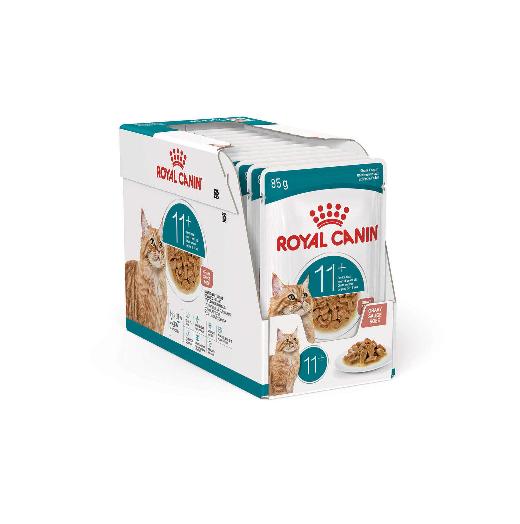 Royal Canin FHN Ageing 11+ Gravy Nassfutter für Katzen, 85g