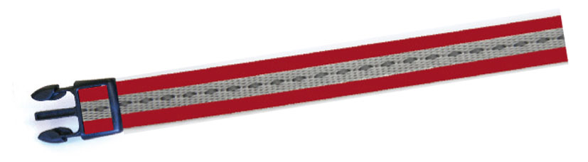 swisspet collier chien V 25mm/48-70cm, rouge