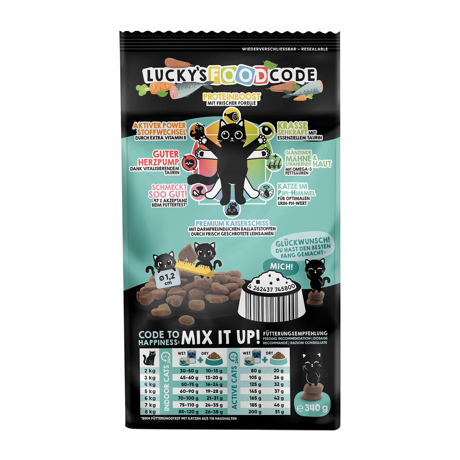 Lucky Lou Food Code Mono Truite 340g