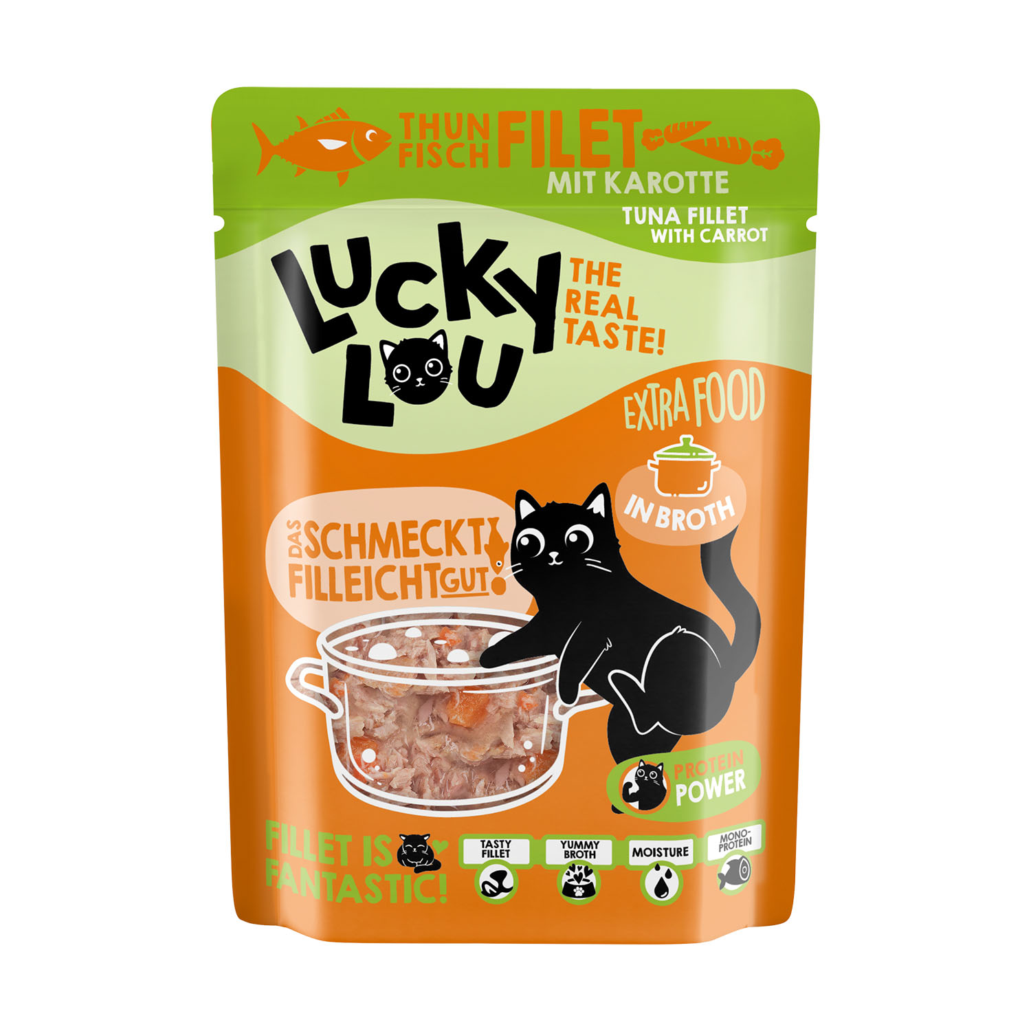 Lucky Lou Thunfisch&Karotte in Brühe, 70g