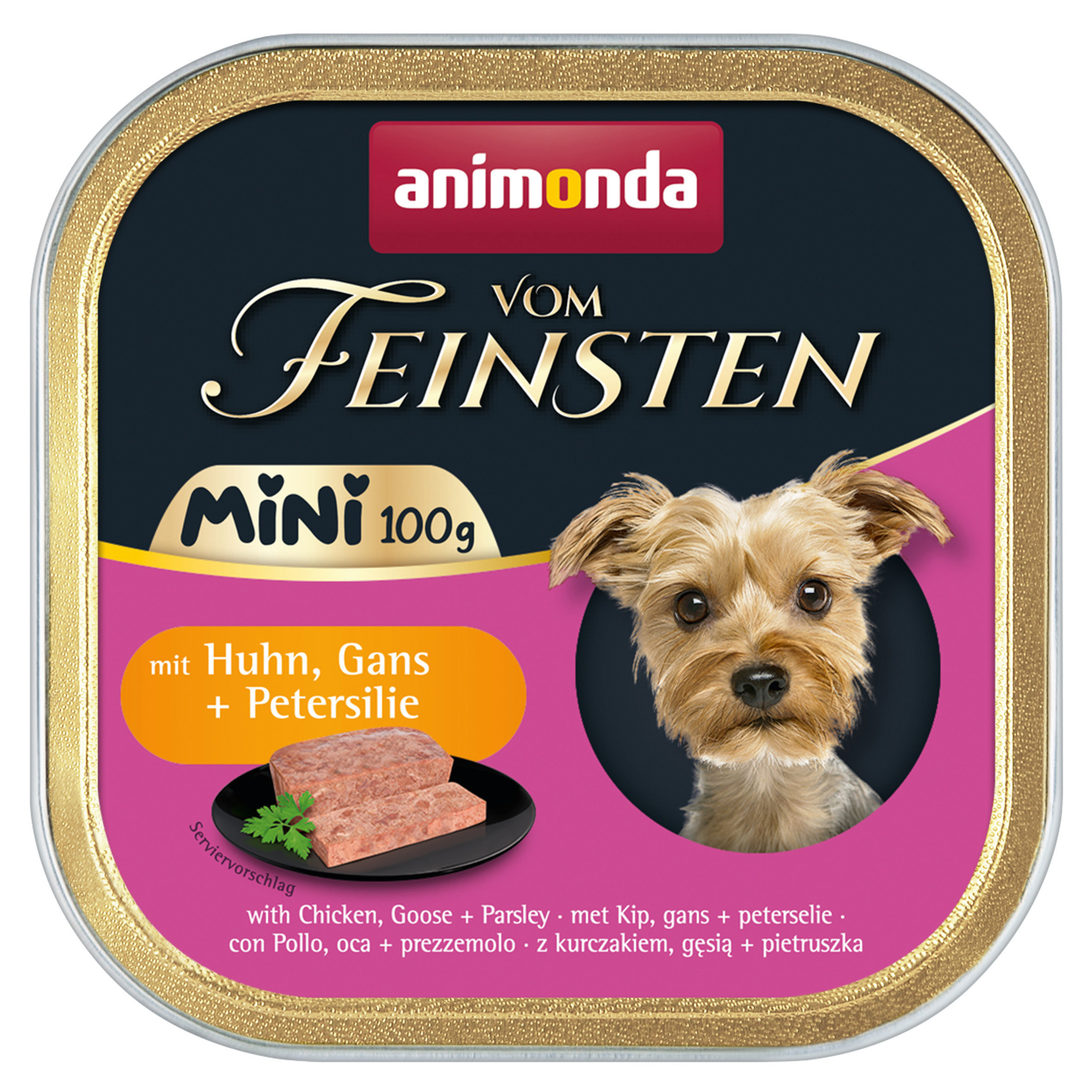 Animonda vom Feinsten Adult Mini mit Huhn, Gans + Petersilie, 100g Animonda vom Feinsten Adult Mini mit Huhn, Gans + Petersilie, 100g