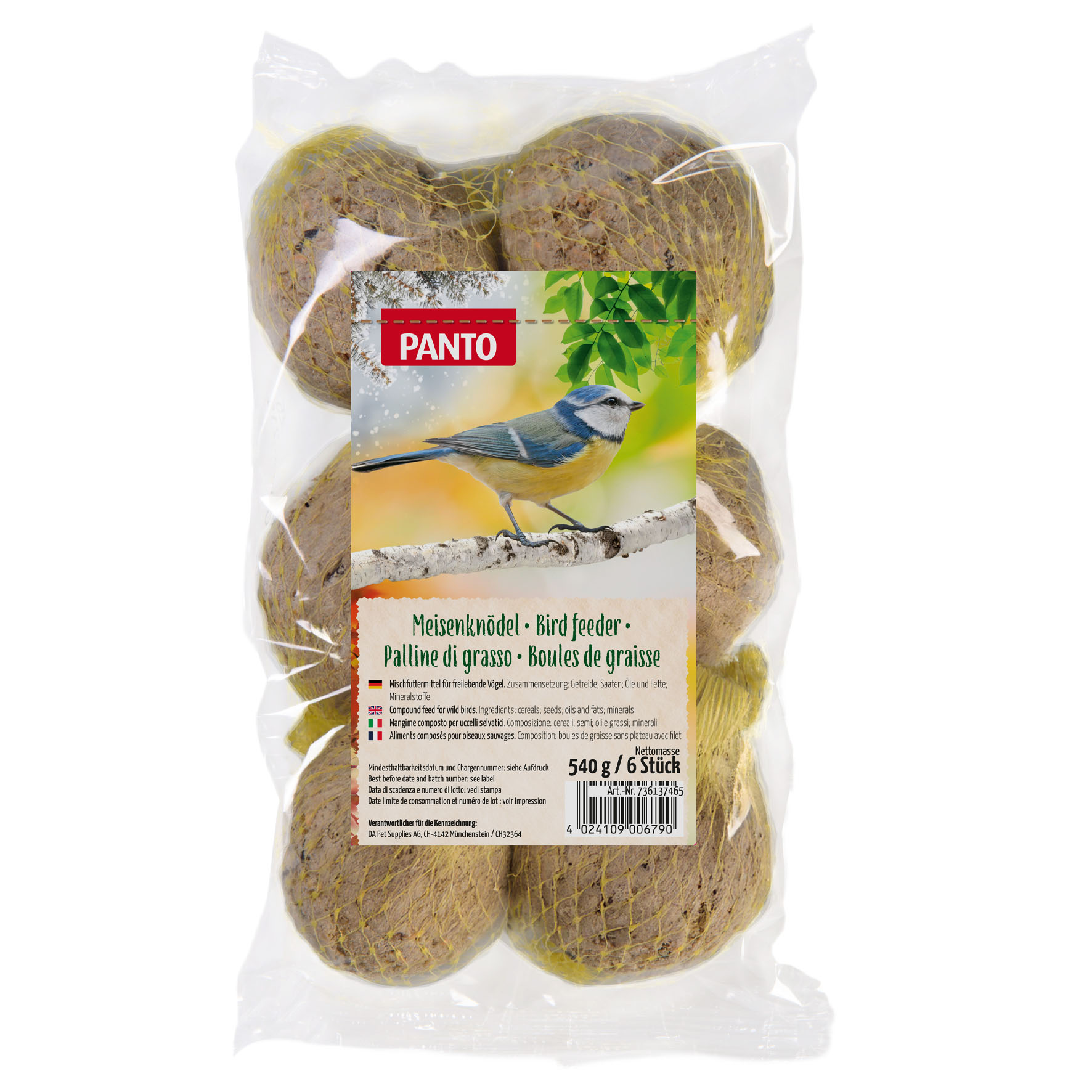 Panto Meisenknödel mit Netz, 6 Stk.