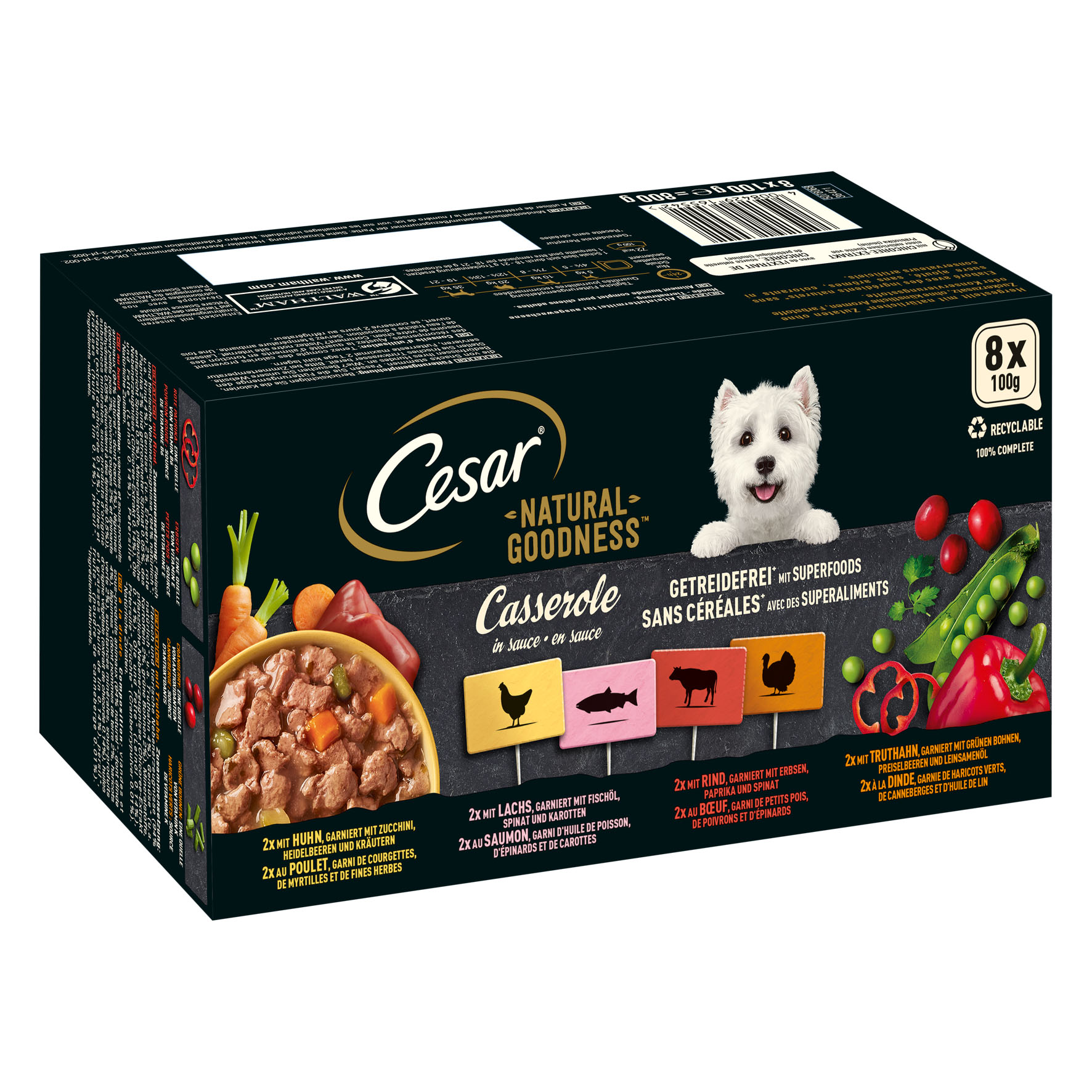 Cesar Natural Goodness Casserole in Sauce 8x100g