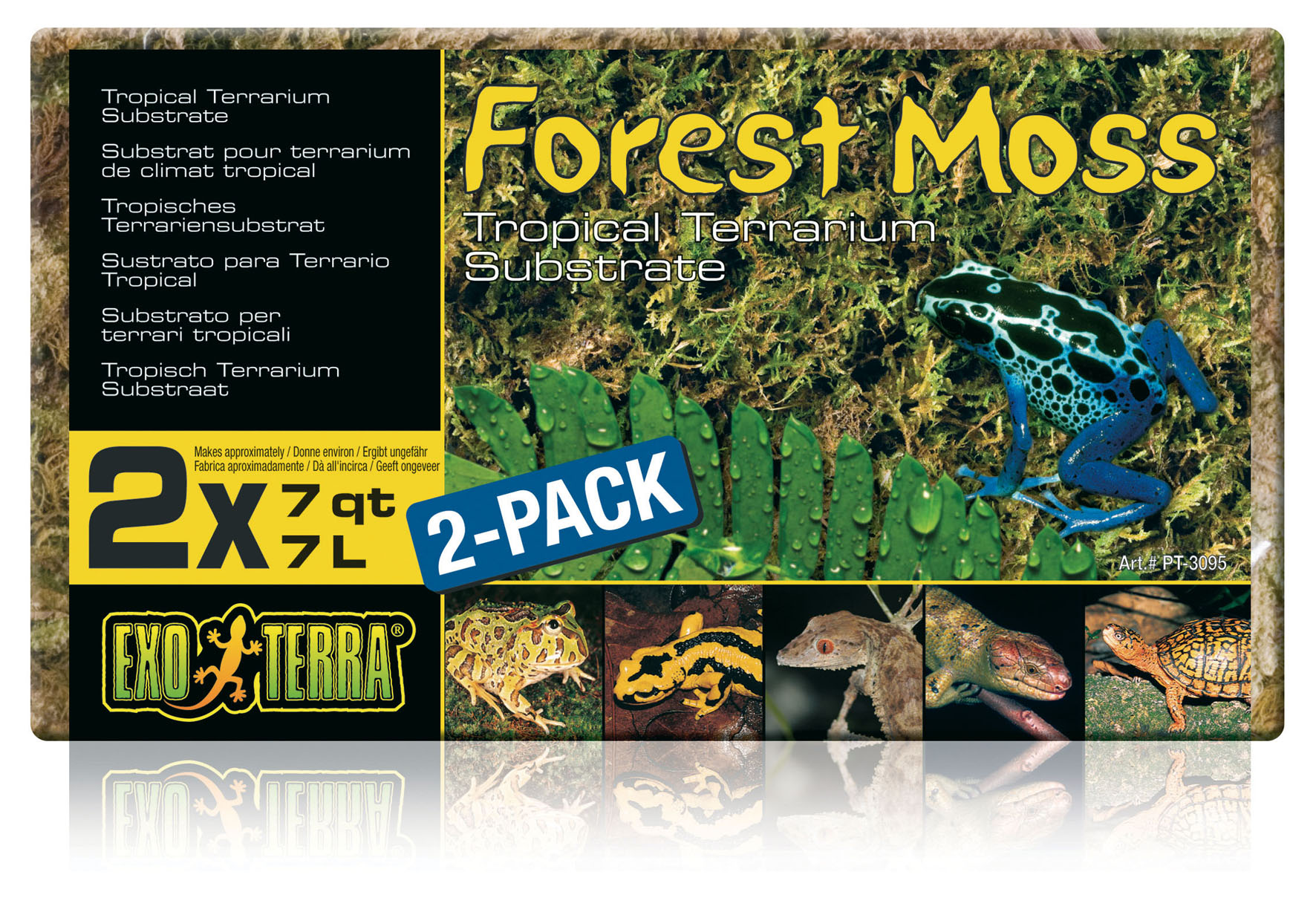 Exo Terra Terrariensubstrat Forest Moss, 2x7l Exo Terra Terrariensubstrat Forest Moss, 2x7l