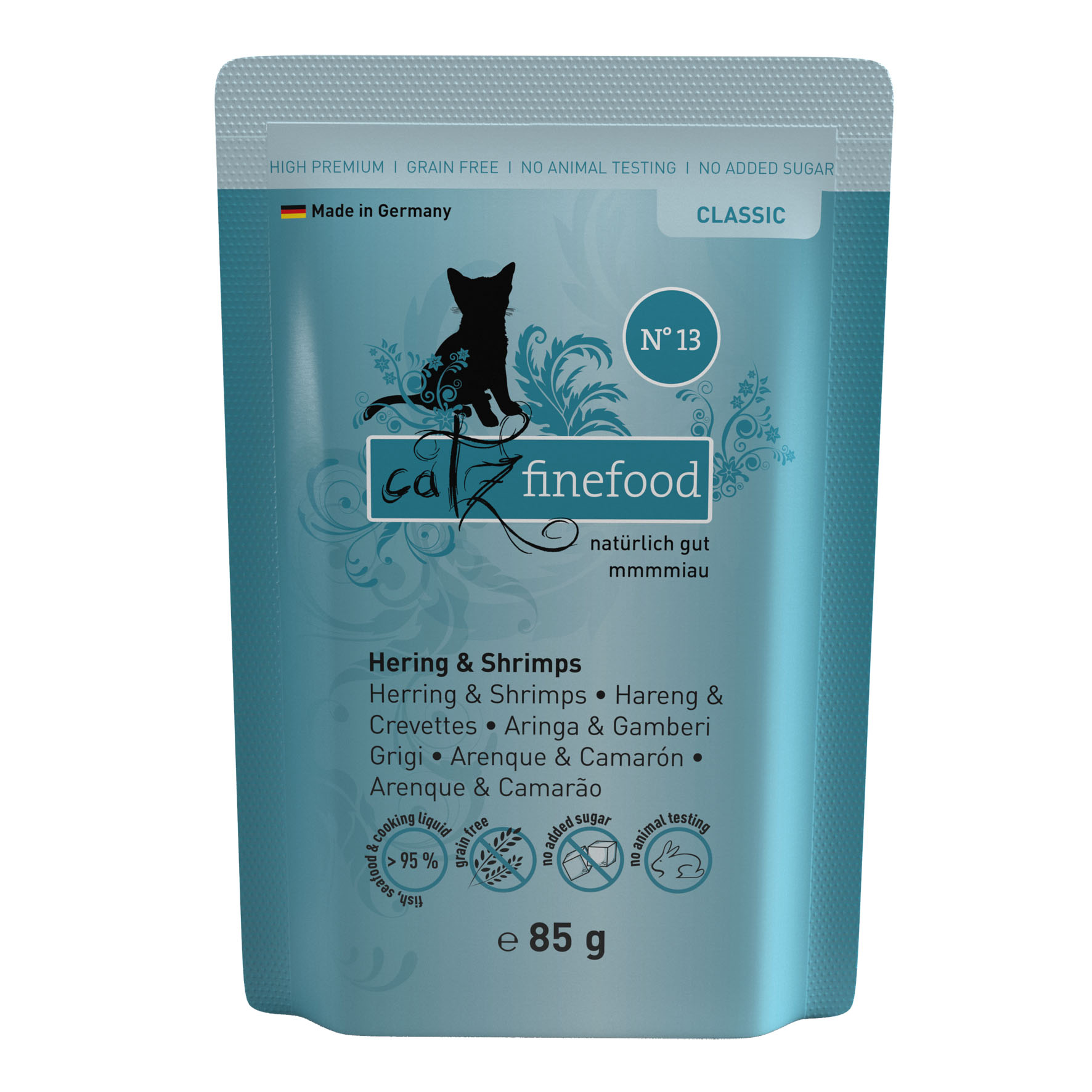 Catz Finefood No. 13 avec hareng & crabes, 85g