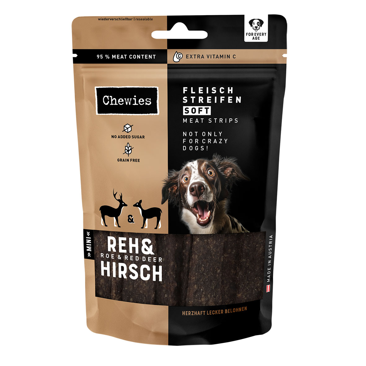 Chewies Fleischstreifen Soft Reh & Hirsch 70g