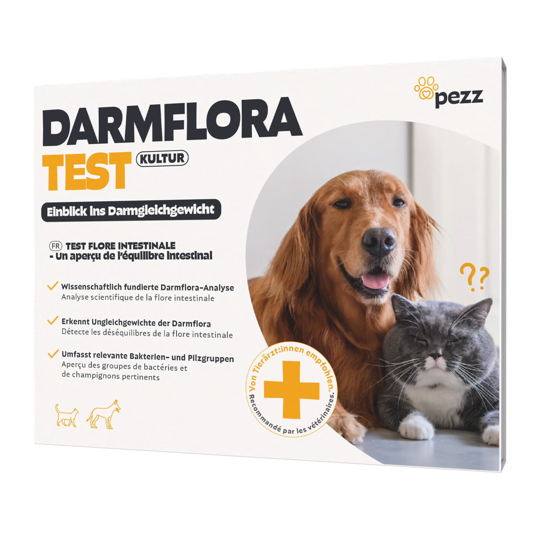 Test de flore intestinale Pezz pour chiens et chats