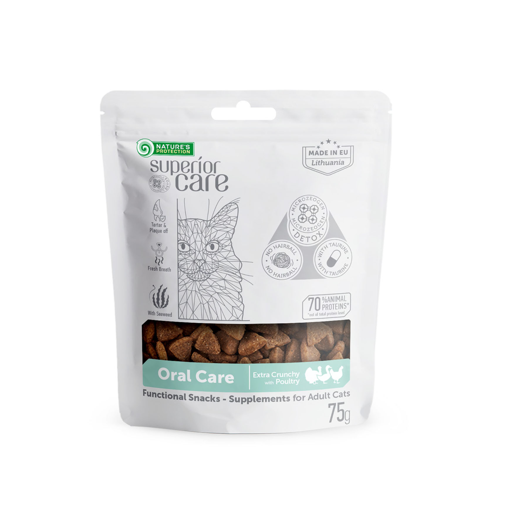 Superior Oral Care Functional-Snacks Adult, volaille, 70 g